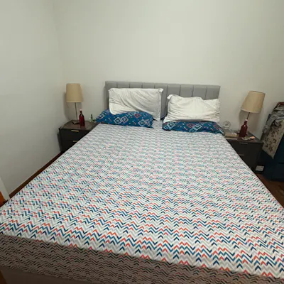 Customer home photo 1: The bed looks great with my decor and has great storage