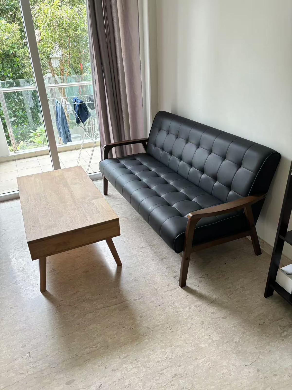 Customer home photo 2: Solid coffee table and it looks cosy and useful for the living room.