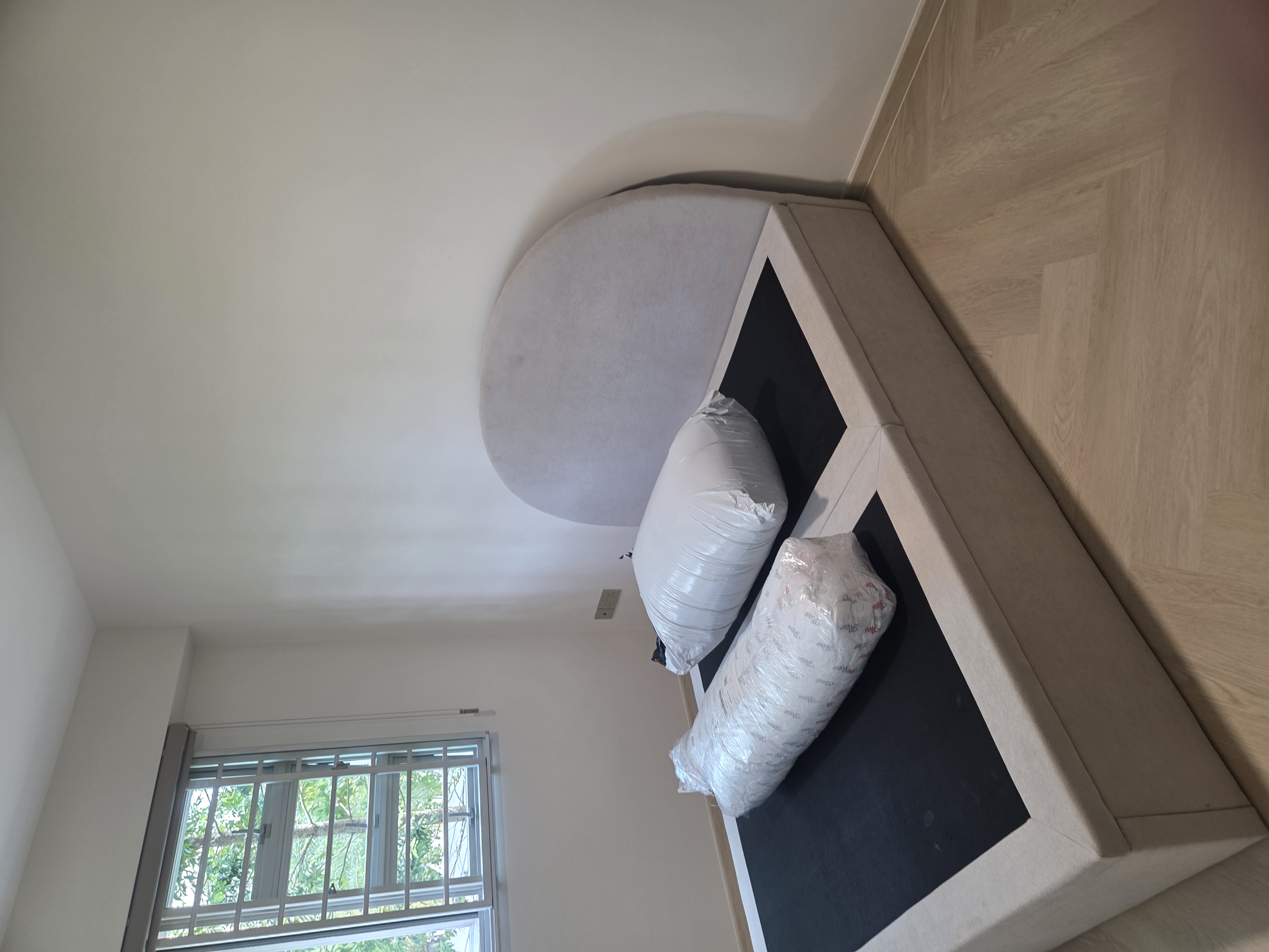 Customer home photo 1: Super love the bed, color is beautiful. Bed is sturdy buy a bit heavy to lift up. Overall Acru matched my room very well
