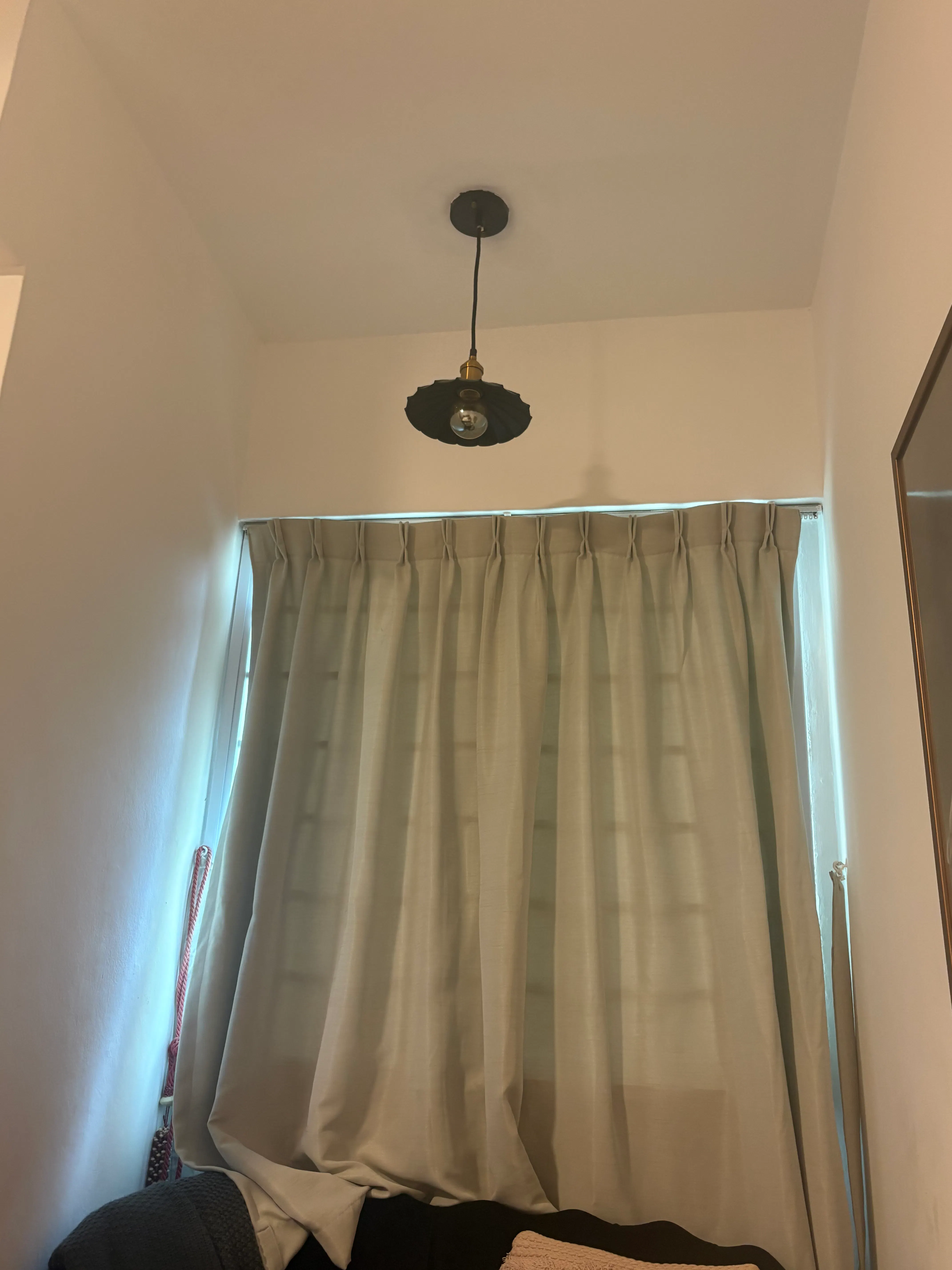 Customer home photo 1: Love the addition of the lotus pendant lamp to my study corner, adjustable, but for now, i've kept the thread short, planning to hang it down loose a little more soon.