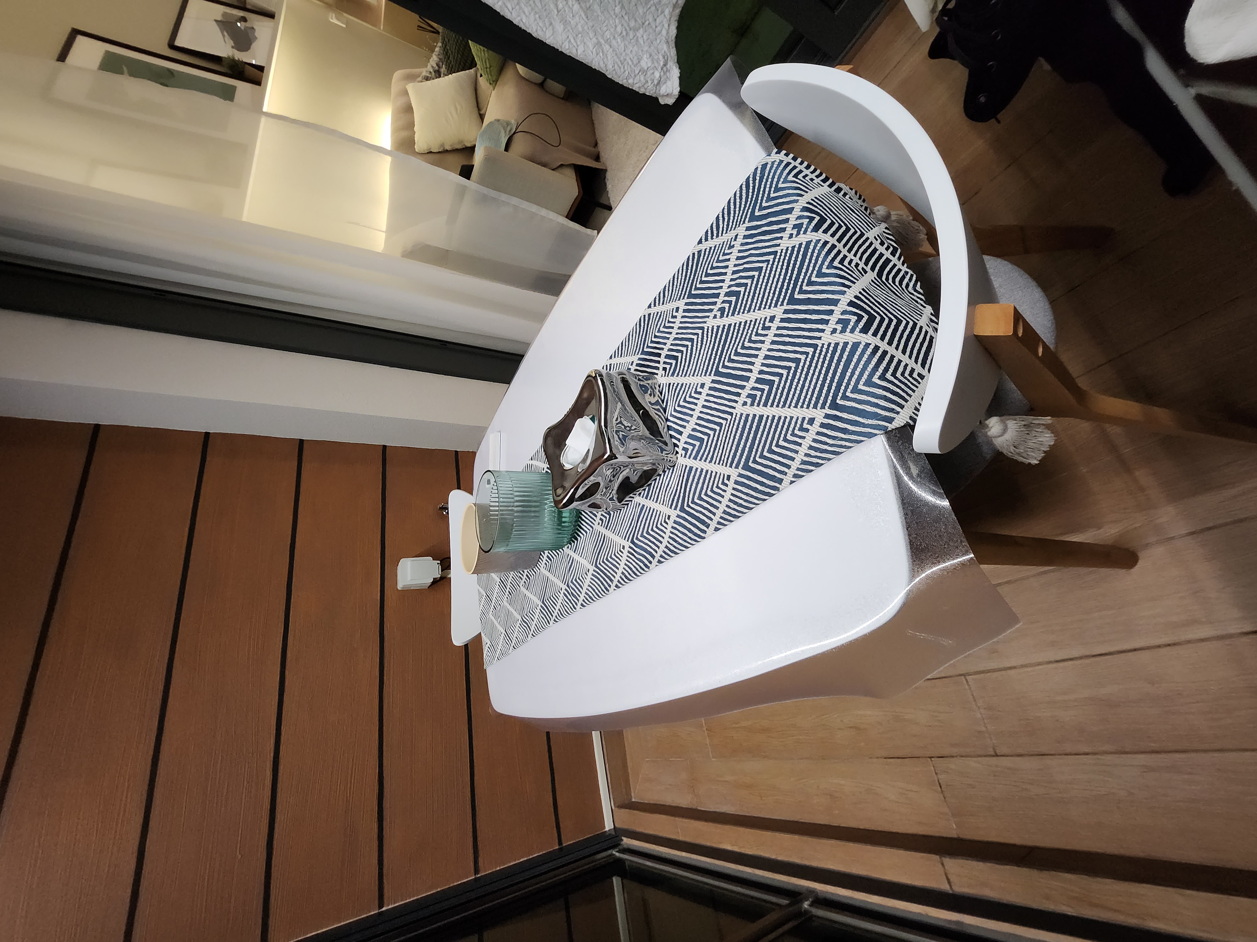 Customer home photo 3: As pictured. Small and tidy table.