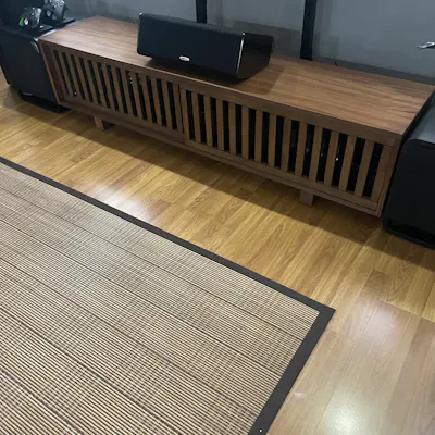 Customer home photo 12: Nice TV console perfect for my living room home theater