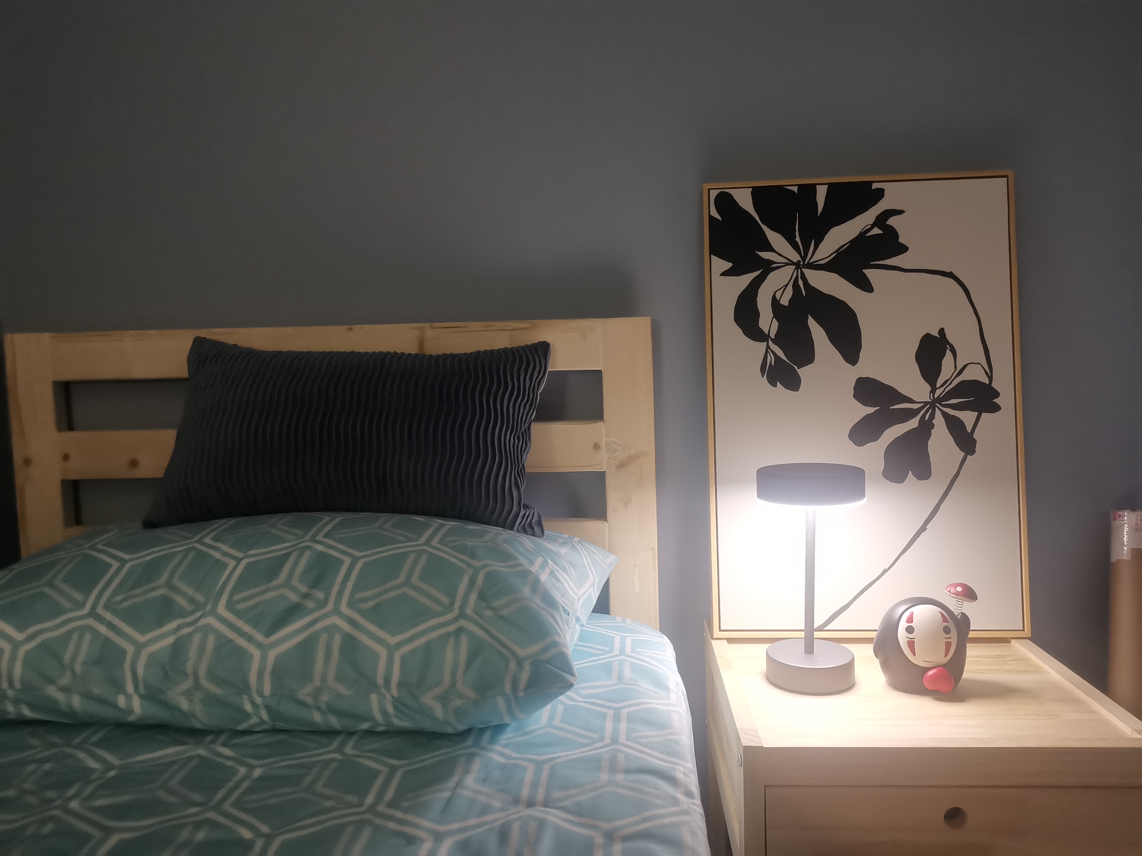 Customer home photo 10: It's everything I want in a bed - timeless design, platform, sturdy pine wood and perfect size for a single bed. And Hipvan has the best guys doing the installation/delivery. Very satisfied purchase