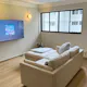 Liam 3 Seater Sofa with Ottoman - Ivory (Fabric)