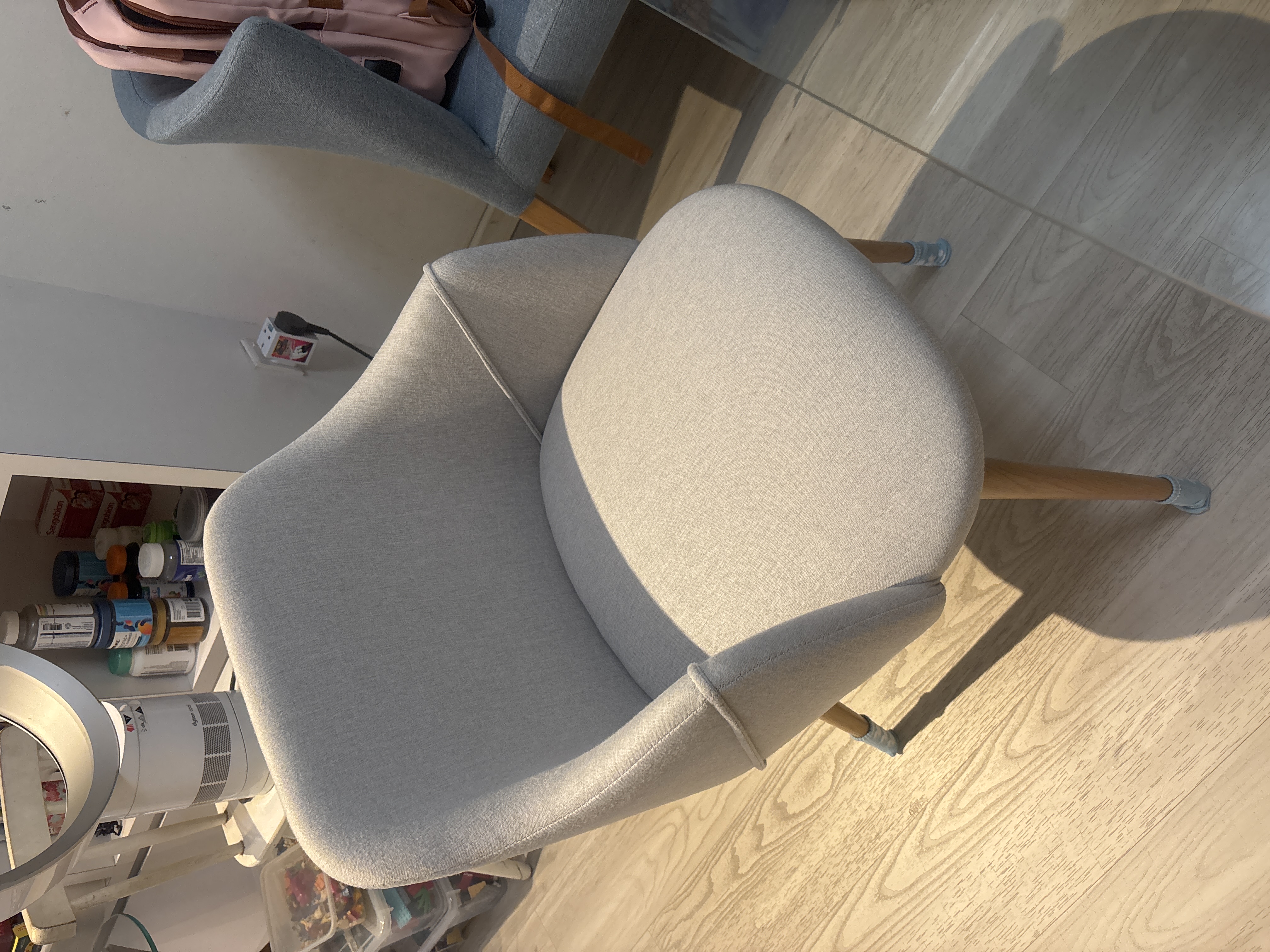Customer home photo 3: The chair is very comfy and colour is very nice.