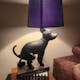 Pooping Dog Table Lamp - Black