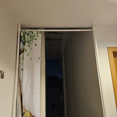 Customer home photo 2: Good quality curtain rod that fits!