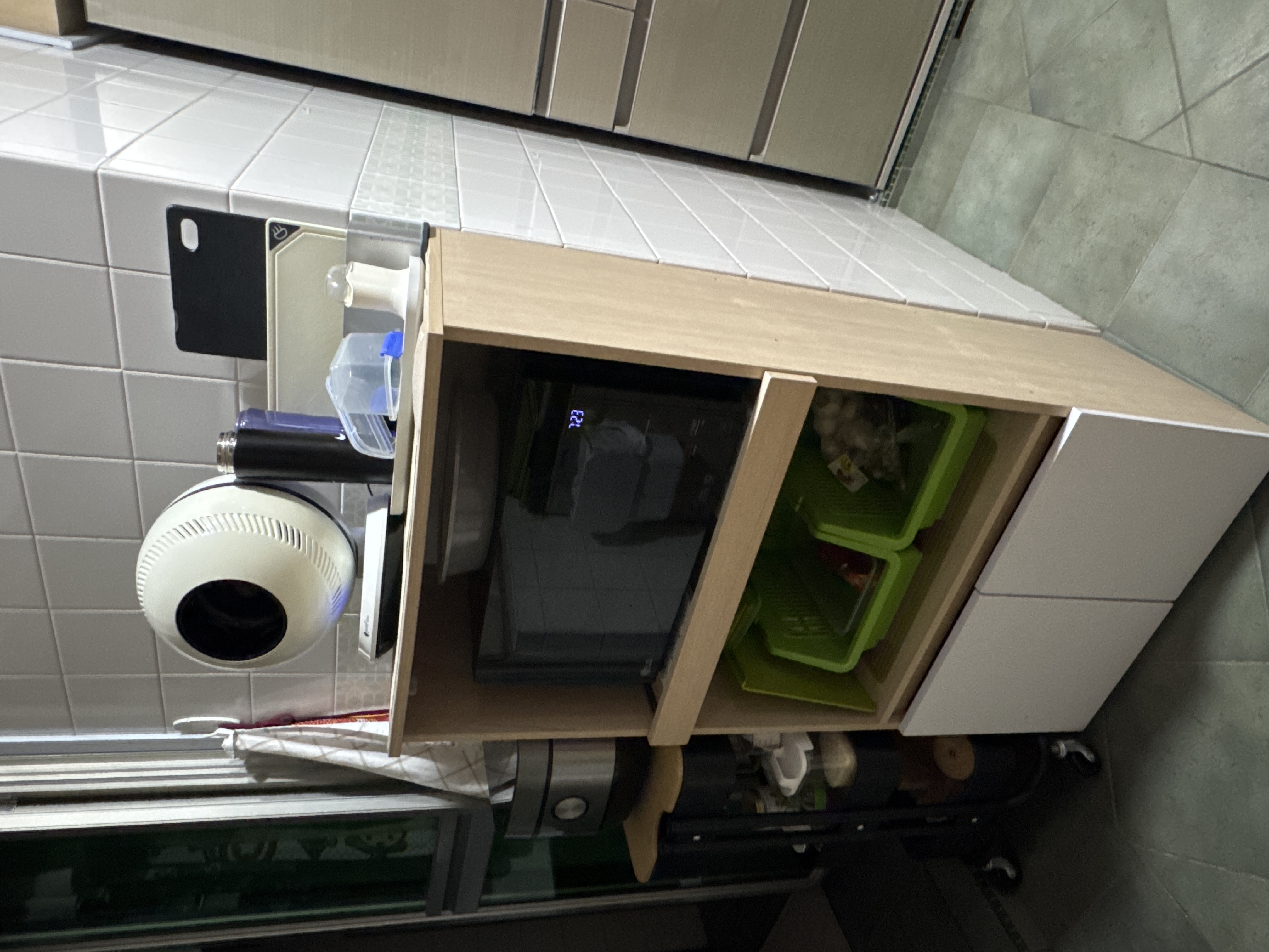 Customer home photo 3: Despite its small size, this cabinet is remarkably functional.