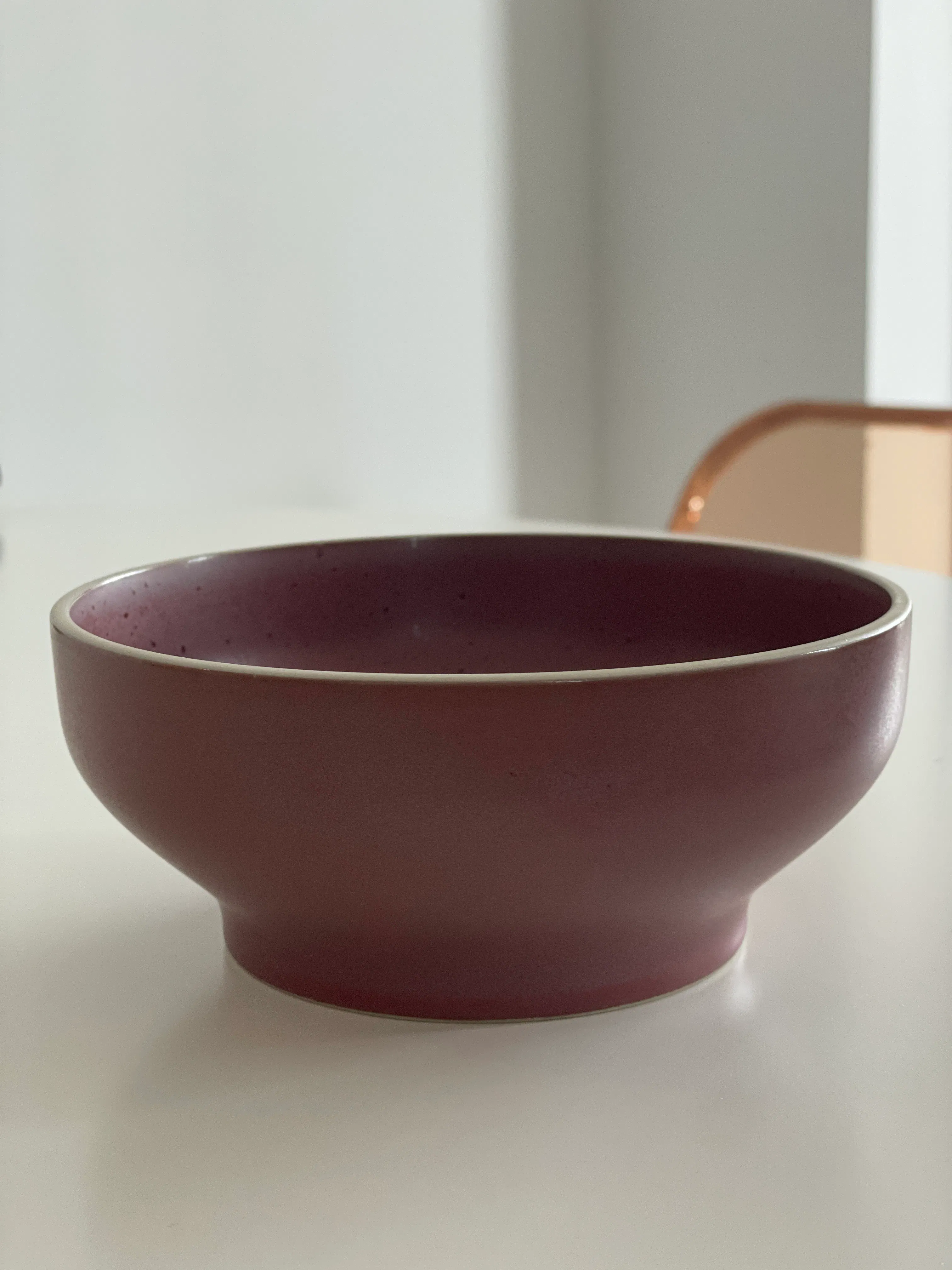 Customer home photo 2: Stylish ceramic bowl, love the color and shape!