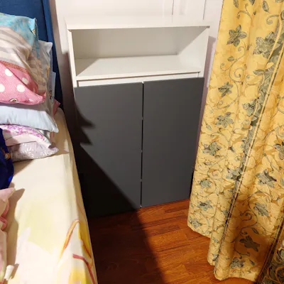 Customer home photo 11: Nice design and colour. But there's a gap between 2 doors. My fault doesn't see properly before buying.