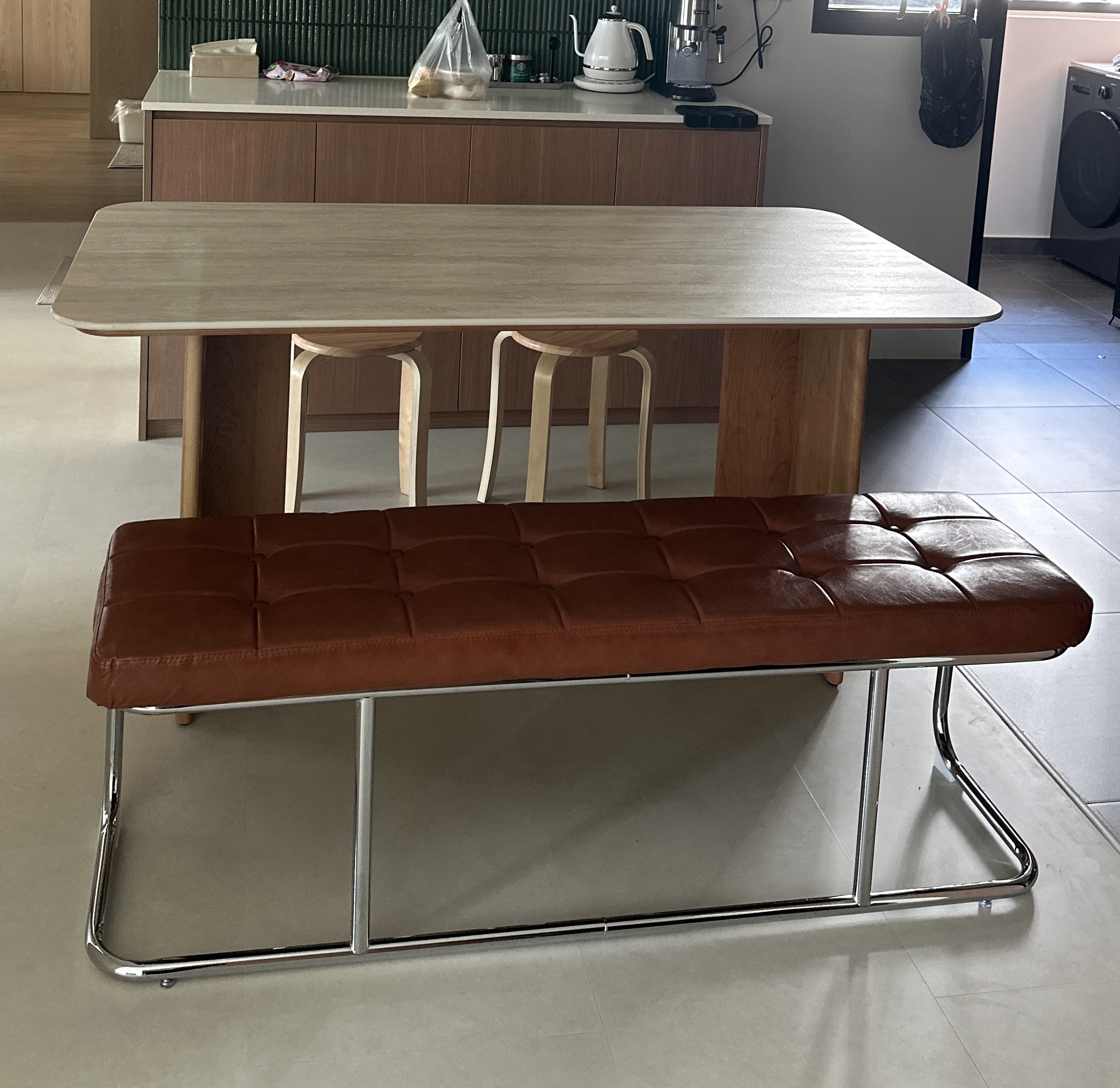 Customer home photo 6: beautiful bench! match the aesthetic of the house