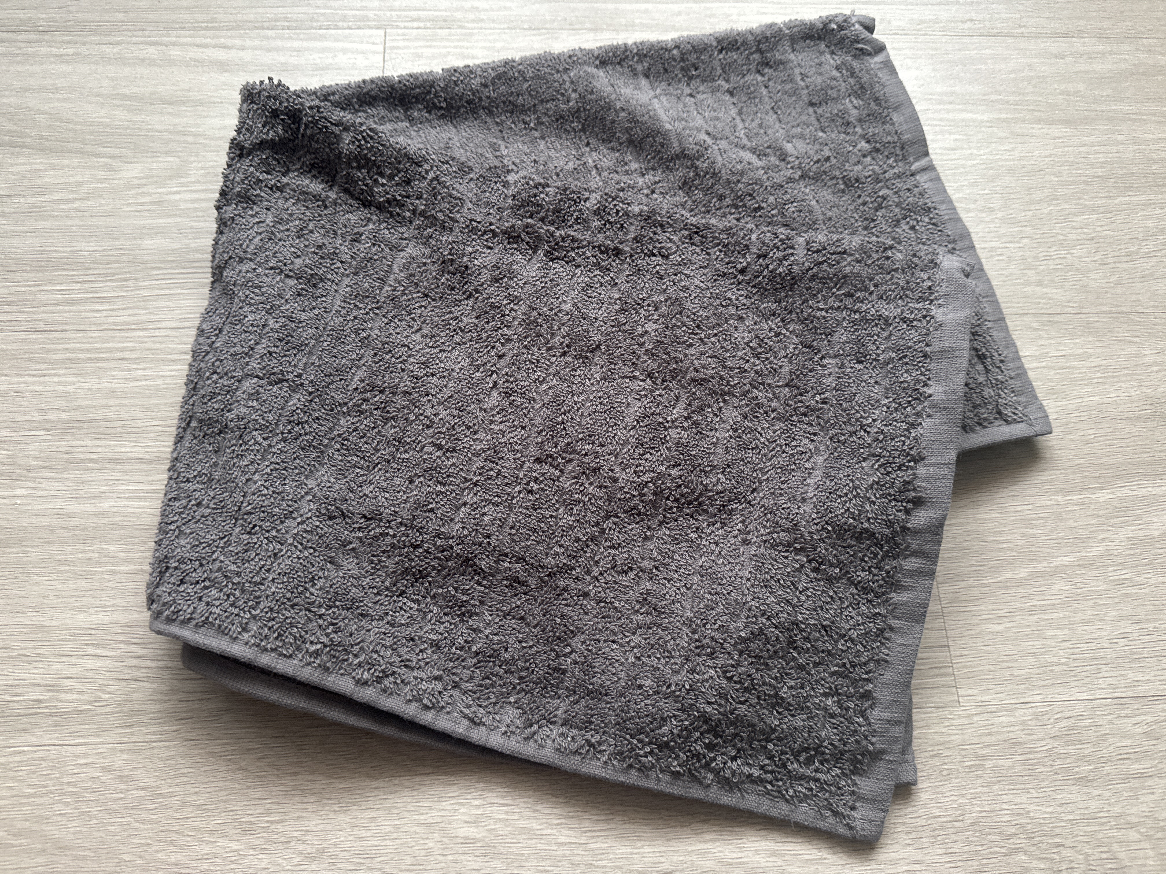 Customer home photo 4: Hope the absorbency is good due to the thin material but size is good for the bathroom.