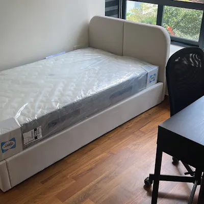 Customer home photo 22: Decent looking bed & the storage comes in handy