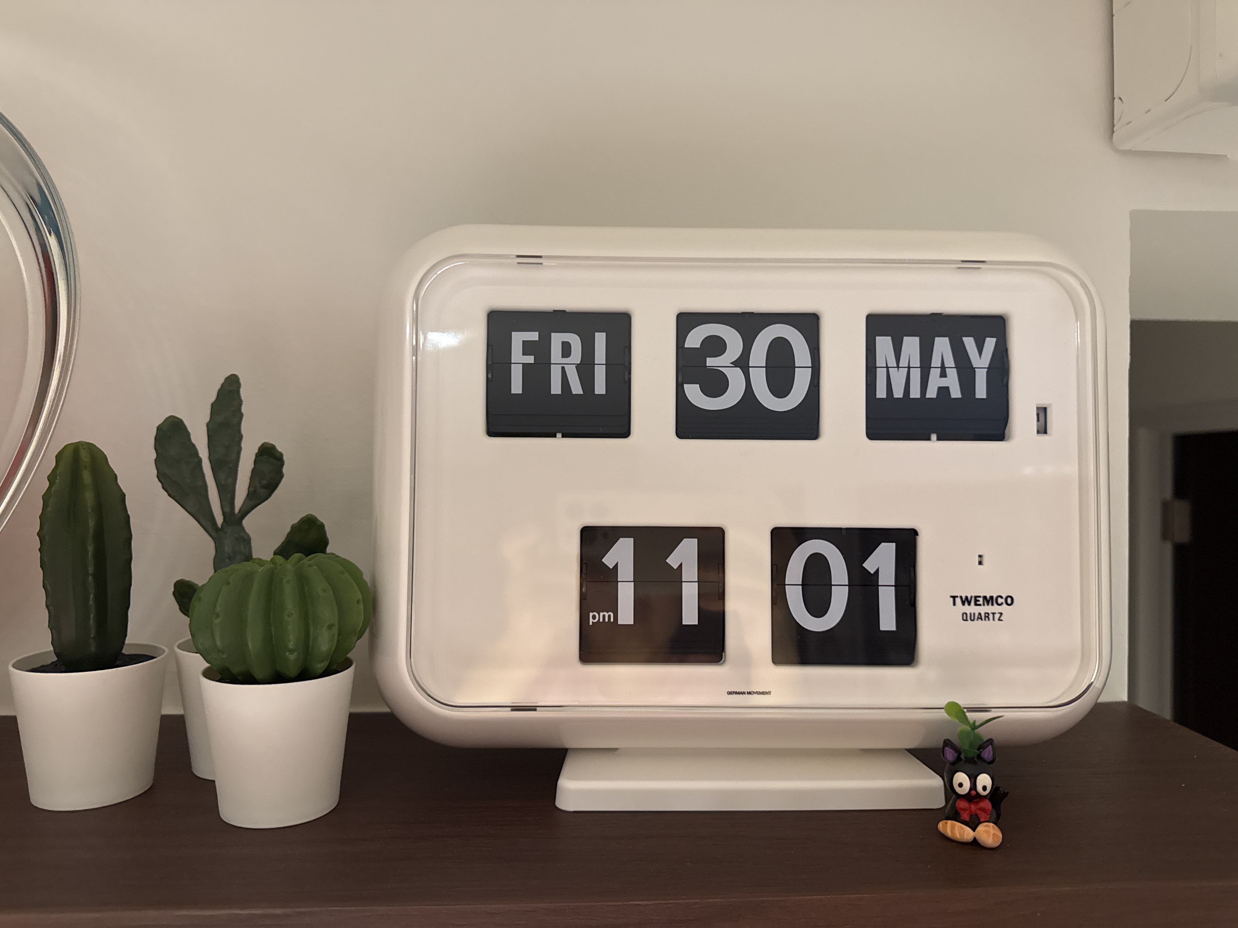 Customer home photo 12: Love this cool clock.  Nice color too.