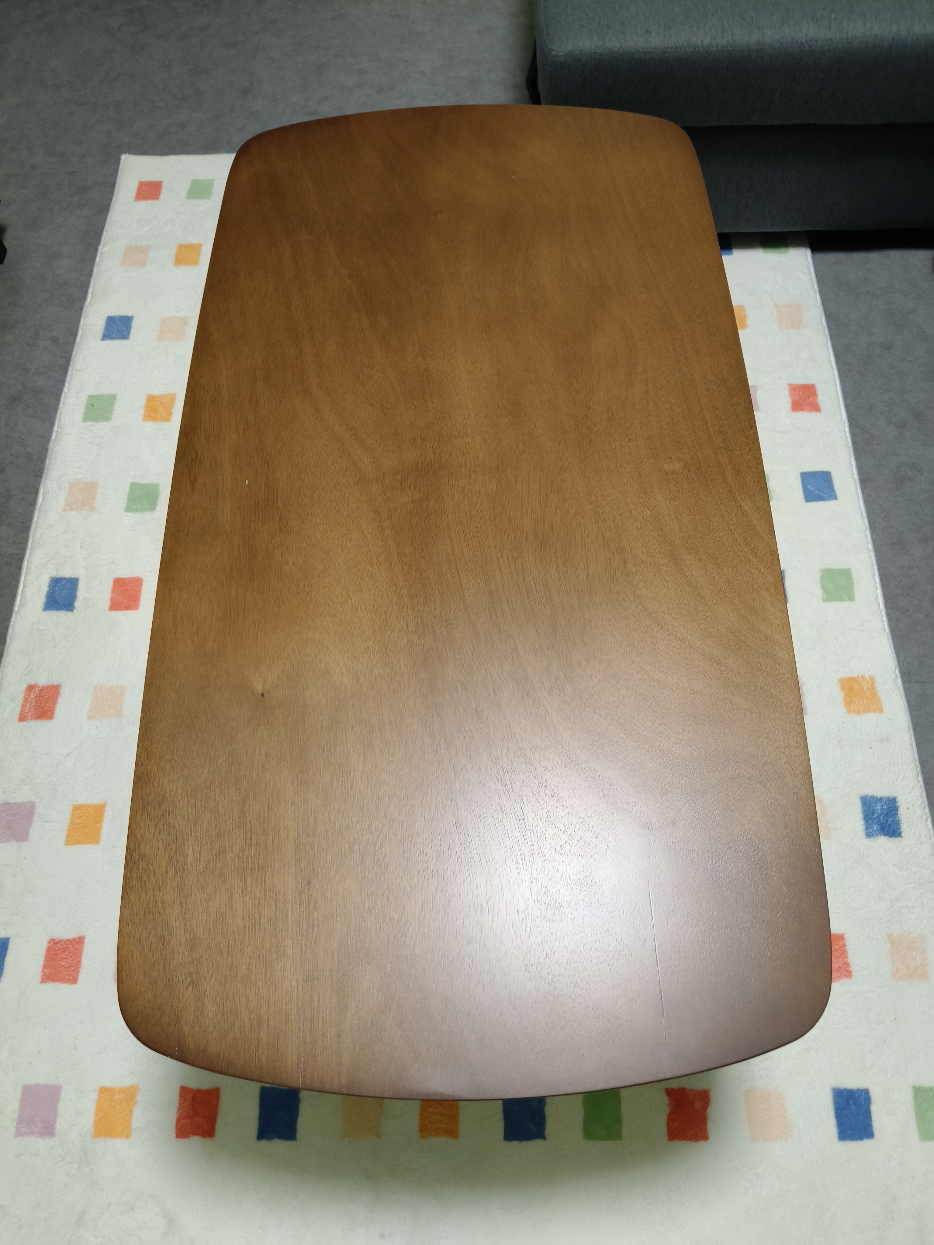Customer home photo 1: The table is nice, simple and not too heavy. Easy to clean.when dirty.  Look classy and durable.
