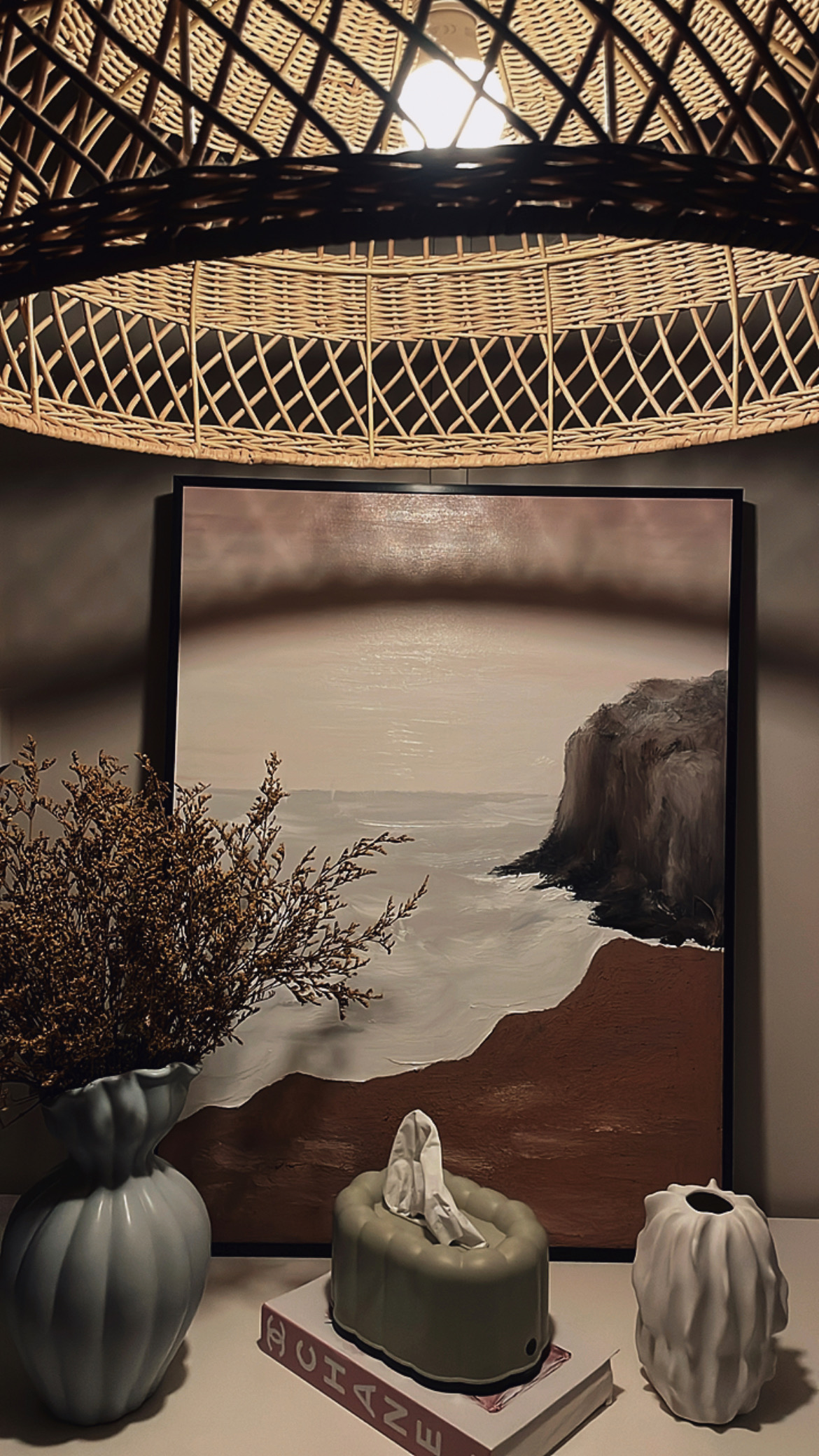 Customer home photo 8: Paintings of the sea never fail to amaze me so I definitely love this art piece!