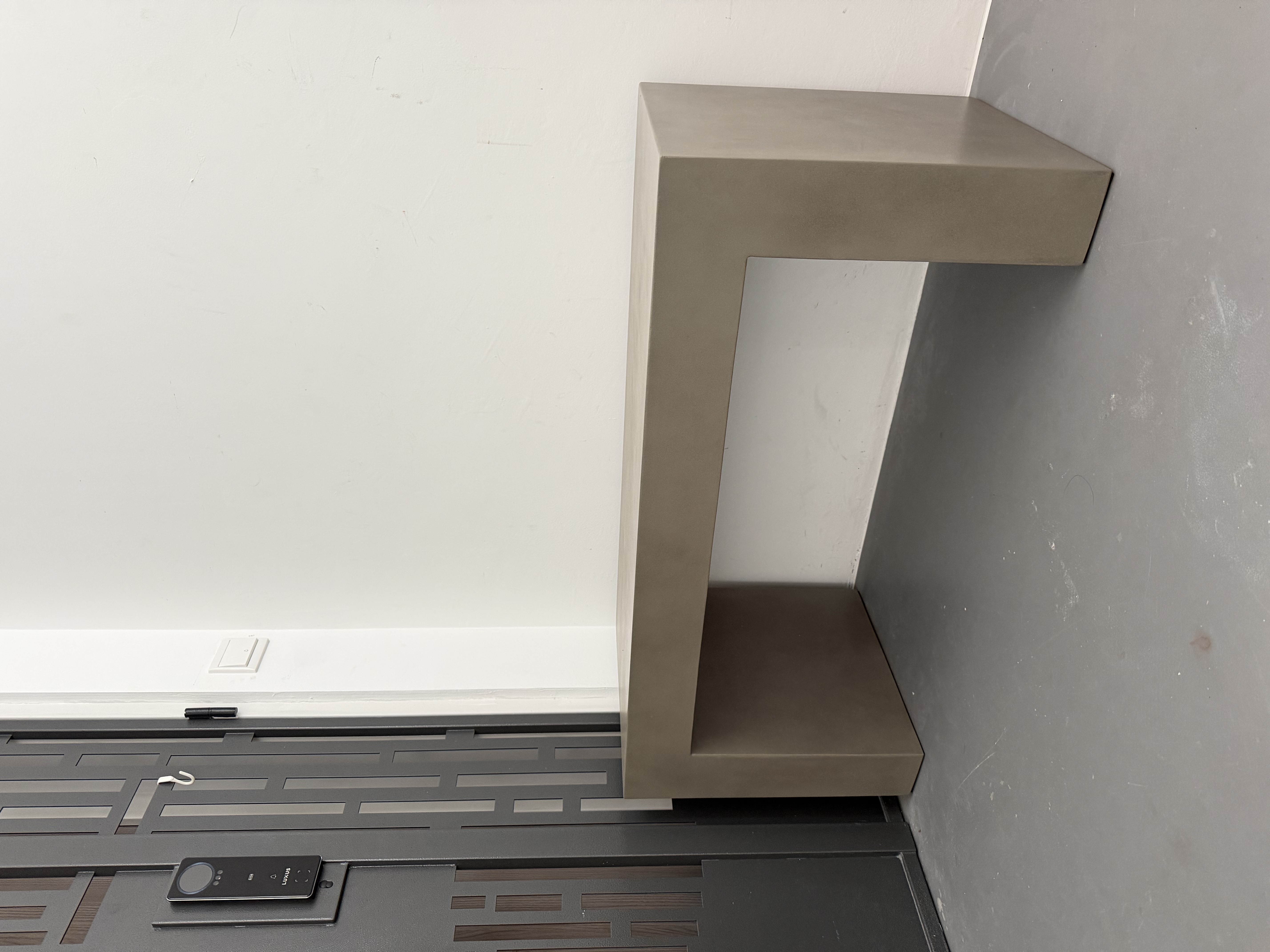 Customer home photo 1: Solid quality. Very heavy about 50-60kg. Love the raw look. Can be used for outdoor.