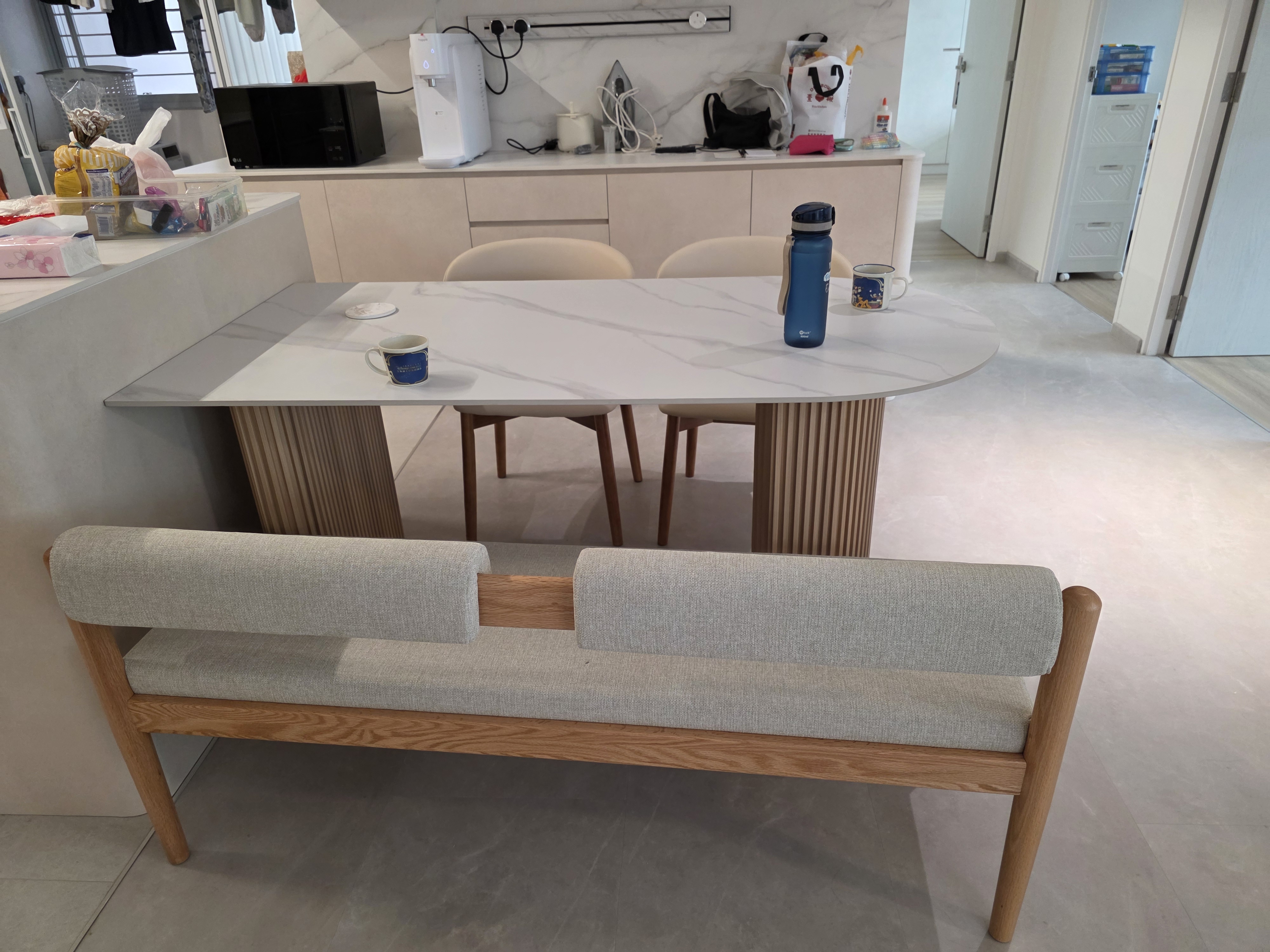 Customer home photo 5: Good bench for dining area!