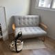 Tucson 2 Seater Sofa - Natural, Dolphin Grey (Fabric)