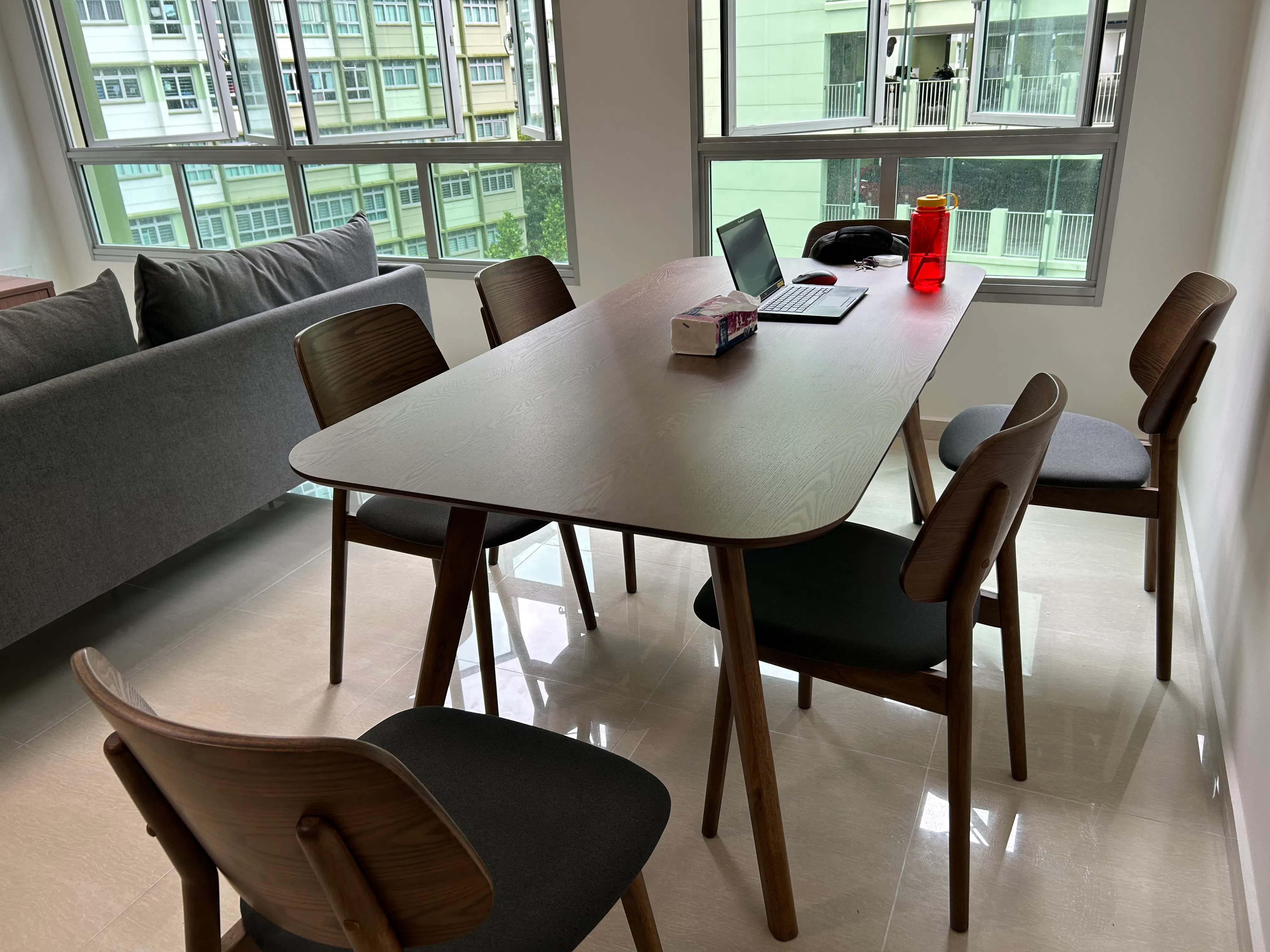 Customer home photo 4: Really love the chairs that match the Riley Dining Table, they go so well as a set. The chairs are sturdy and comfortable too!