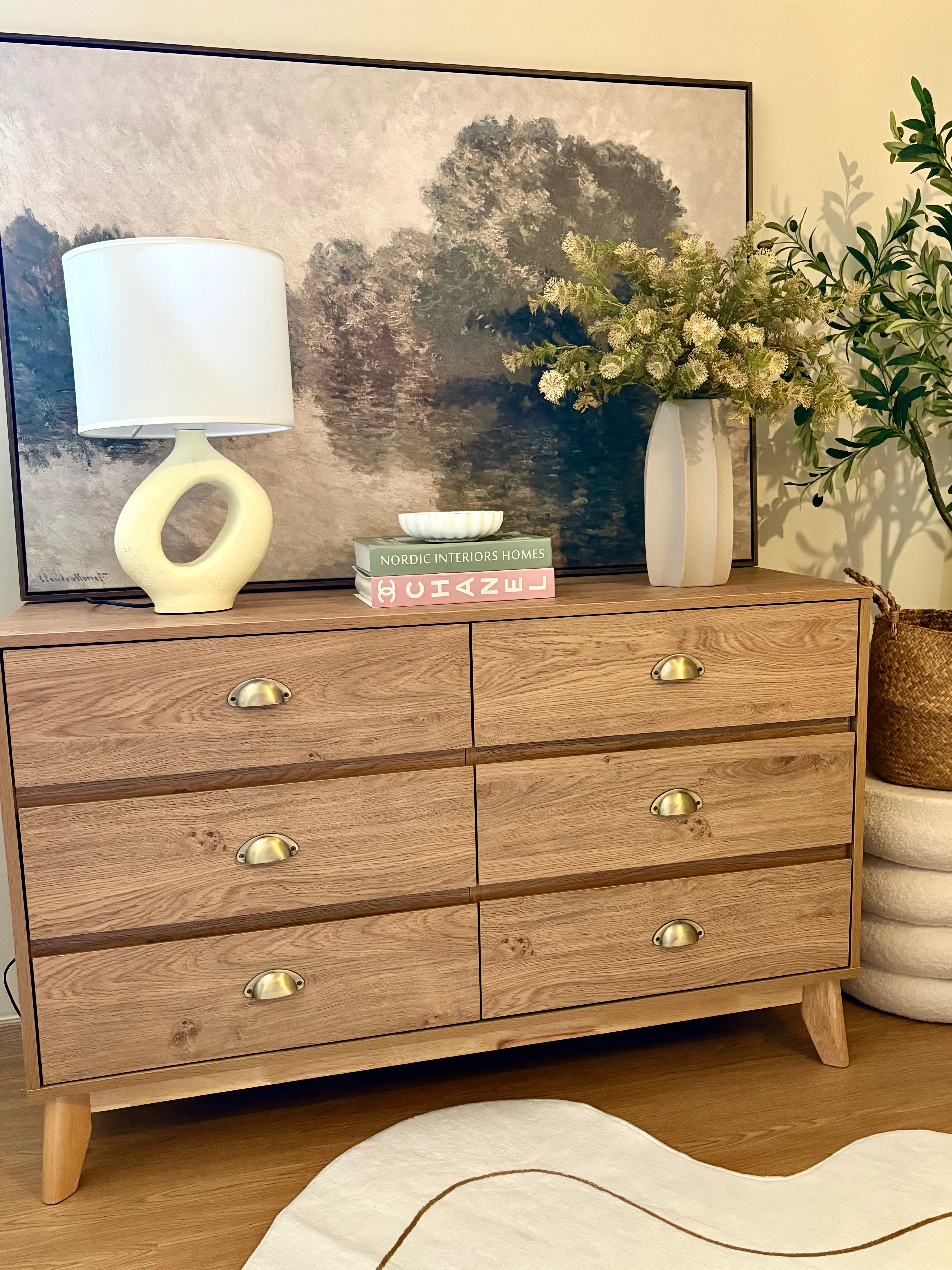 Herschel 6 Drawer Chest 1.2m - Natural