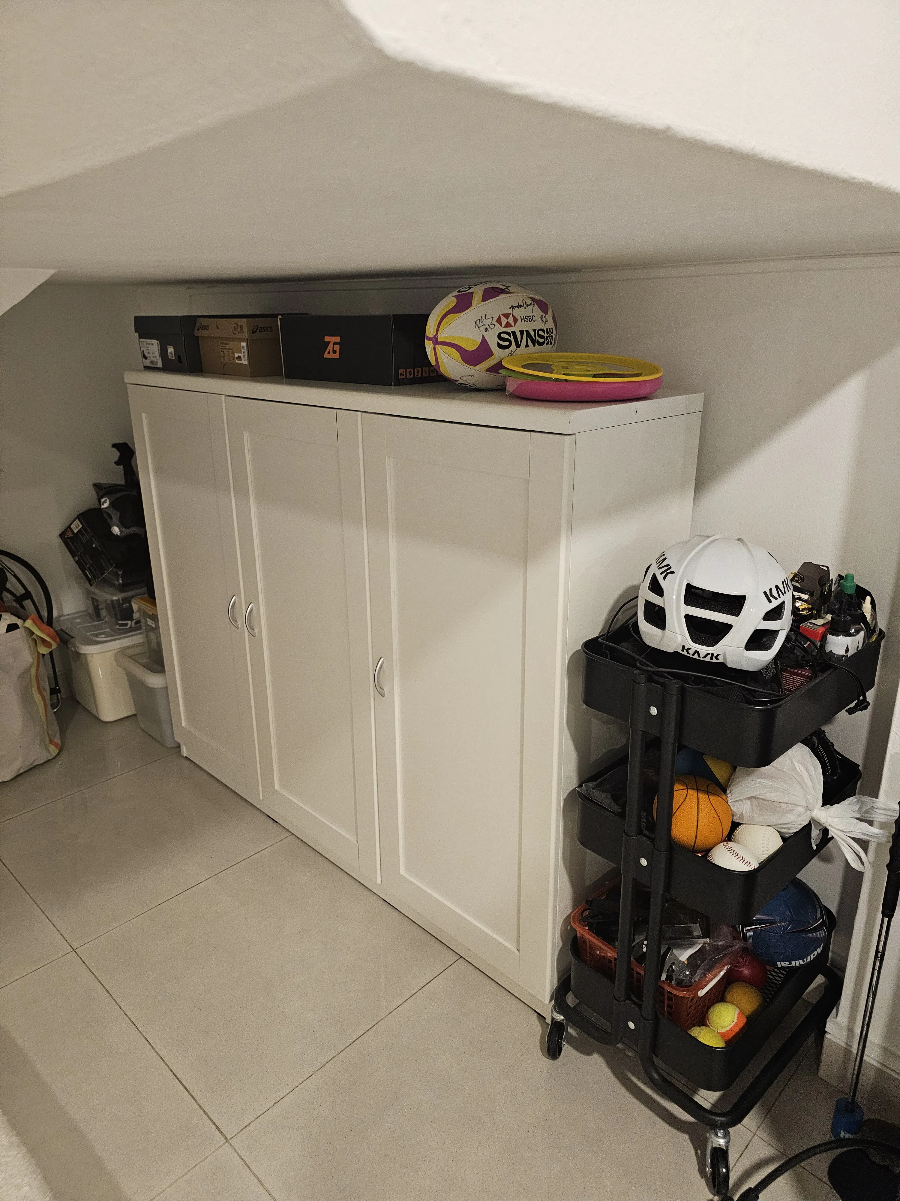 Tomos Shoe Cabinet 1.4m - White