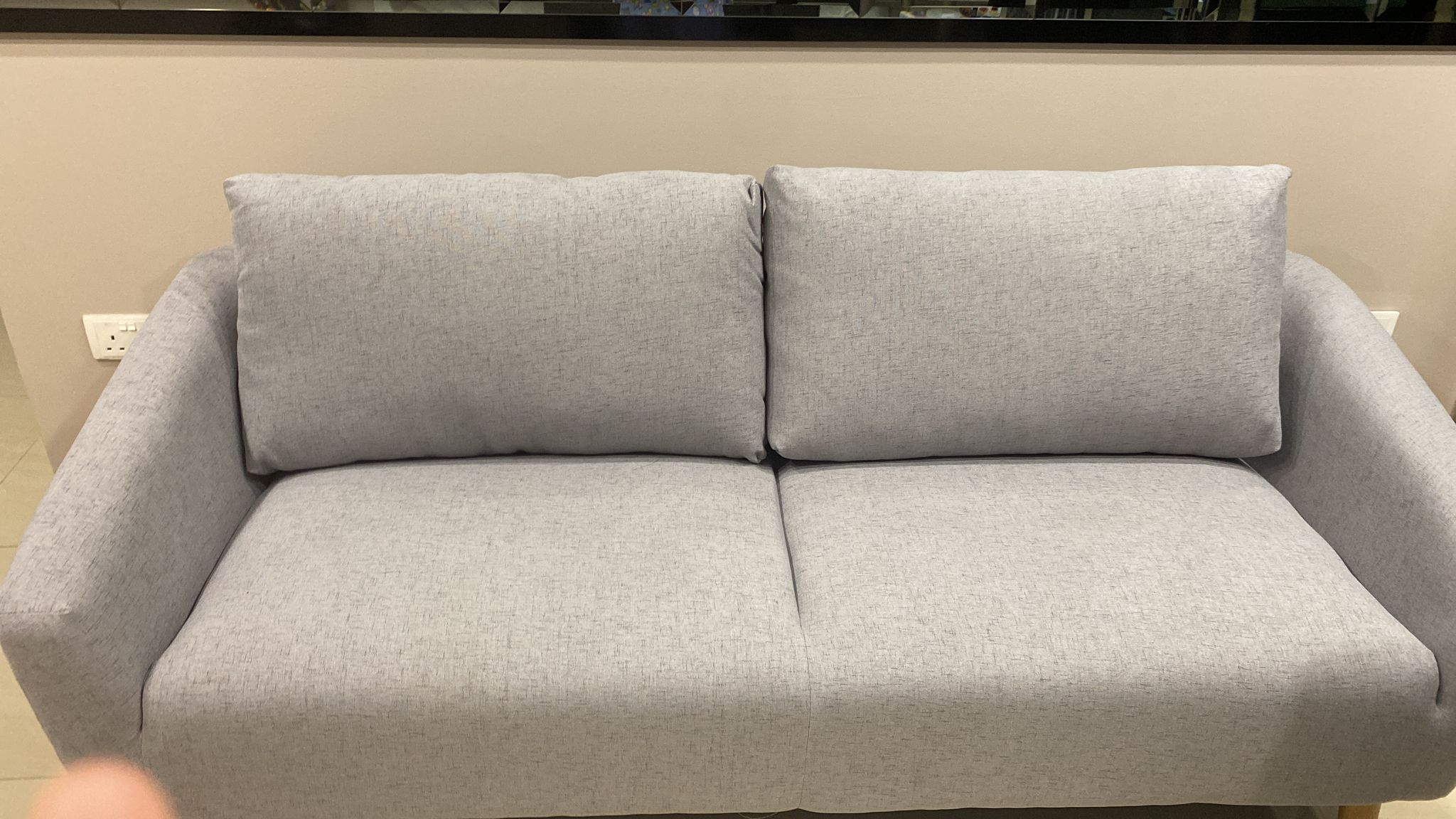 Customer home photo 15: Nice color and delivery on schedule. Seat is firm but Comfortable to our liking.