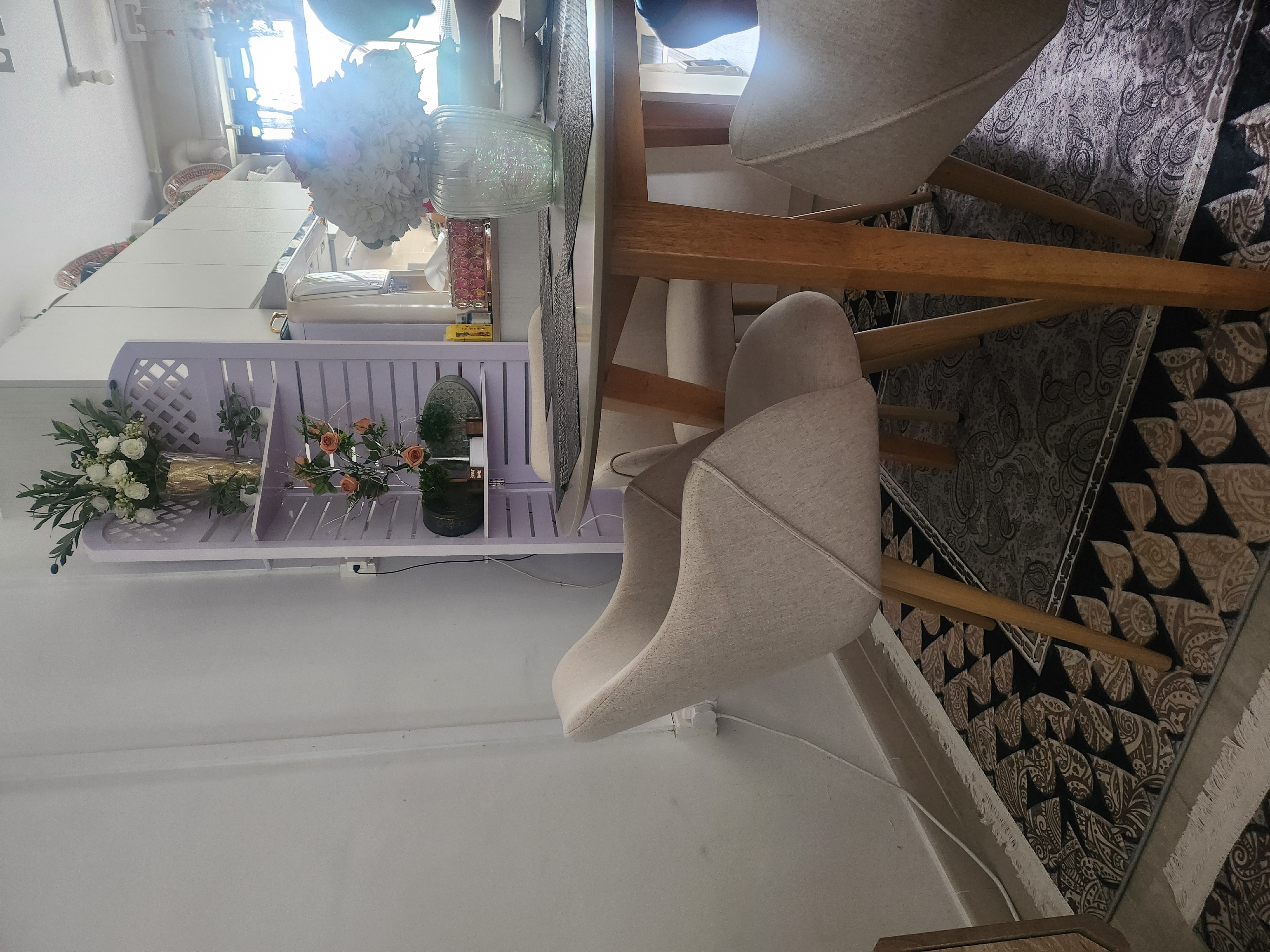 Customer home photo 5: Fast delivery n installation..tables n chair very stable..n solid...love it