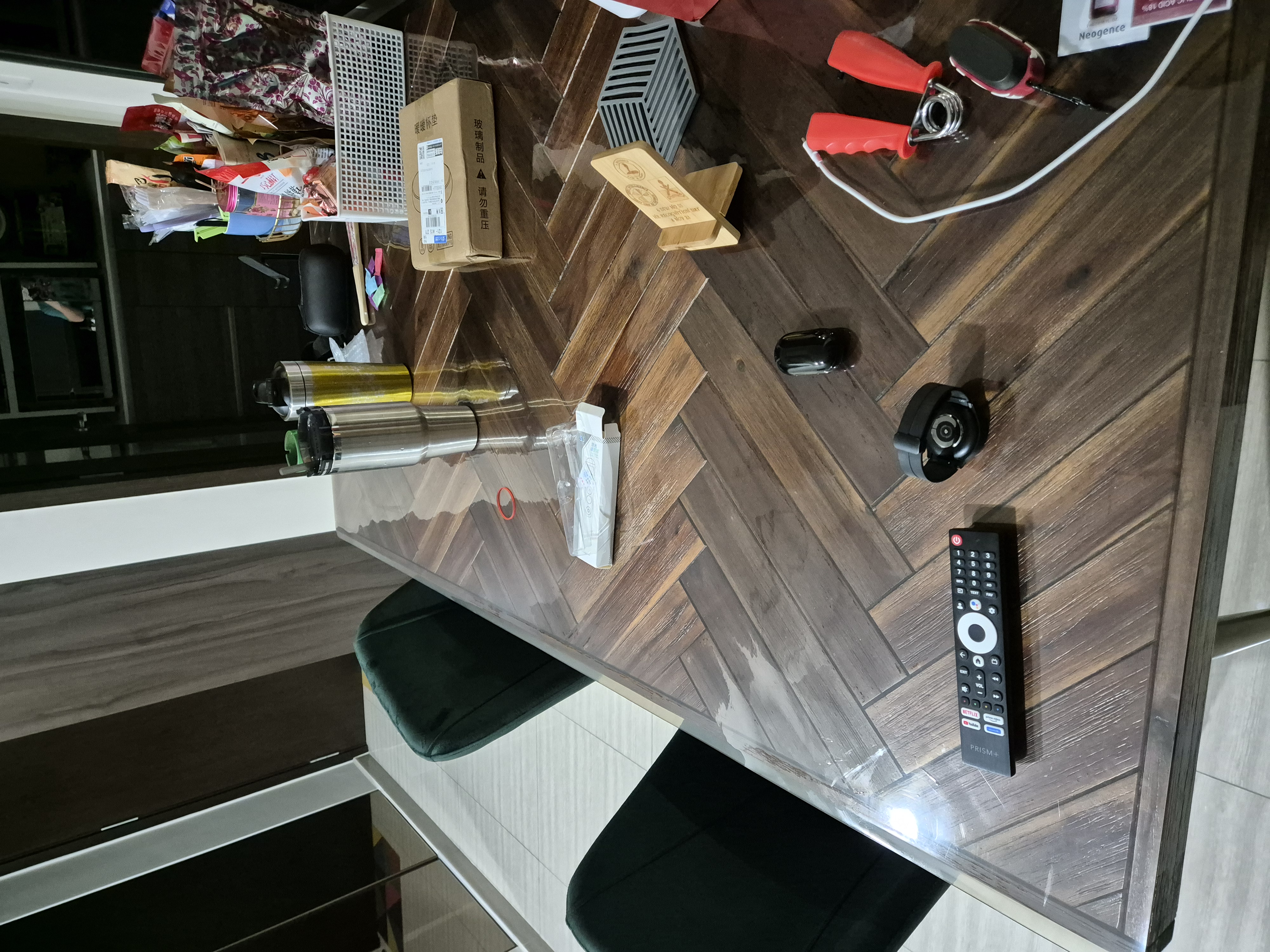 Customer home photo 10: Very solid table. Beautiful wood cuts. Highly recommend.