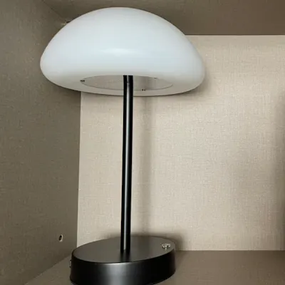 Customer home photo 1: As a table lamp it is very nice and have 3 different brightness to choose from.