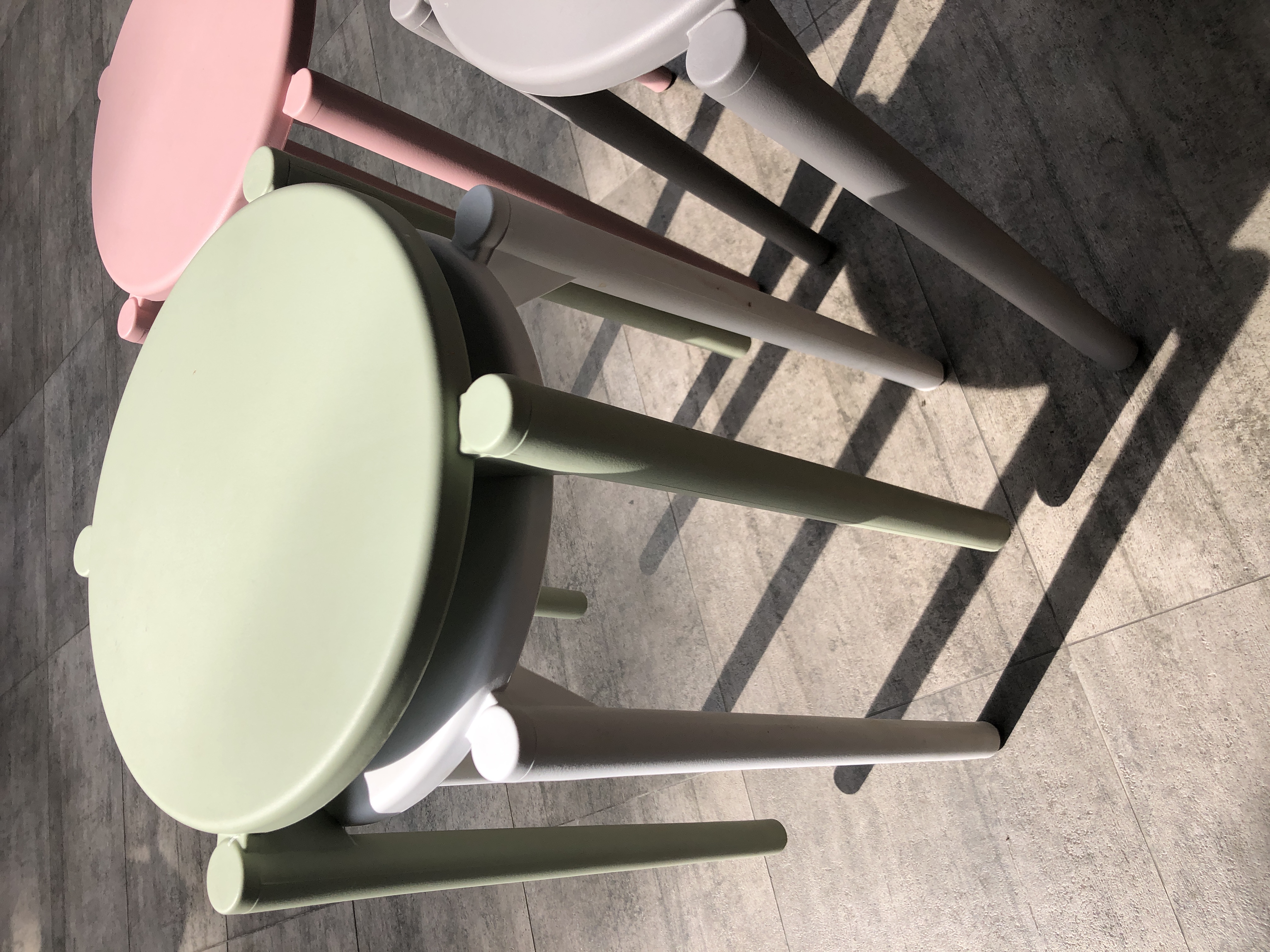 Olly Pastel Stackable Stool - Sage