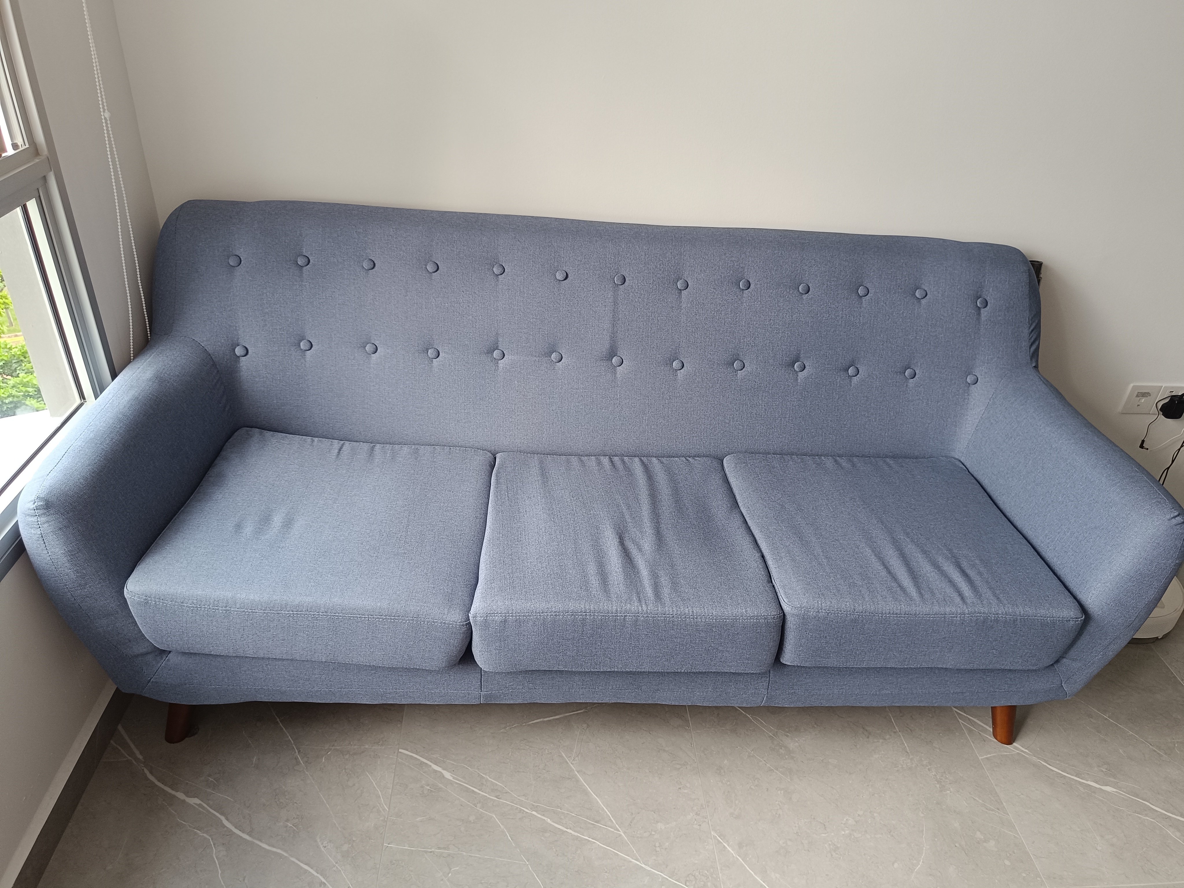 Customer home photo 3: Smooth delivery services.. sofa is comfortable and affordable price.. recommended!