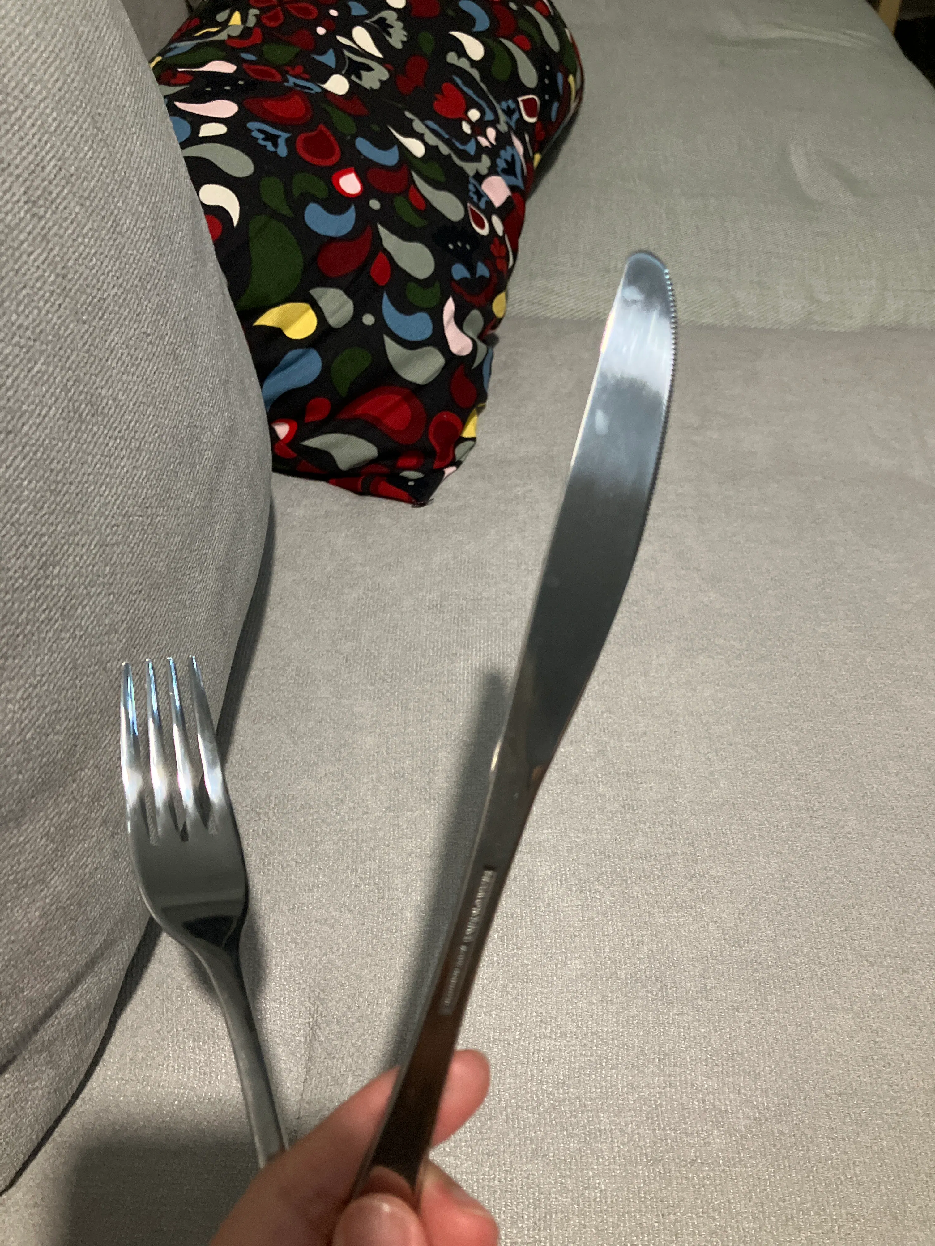 Customer home photo 2: Knife is light but sharp so far so good