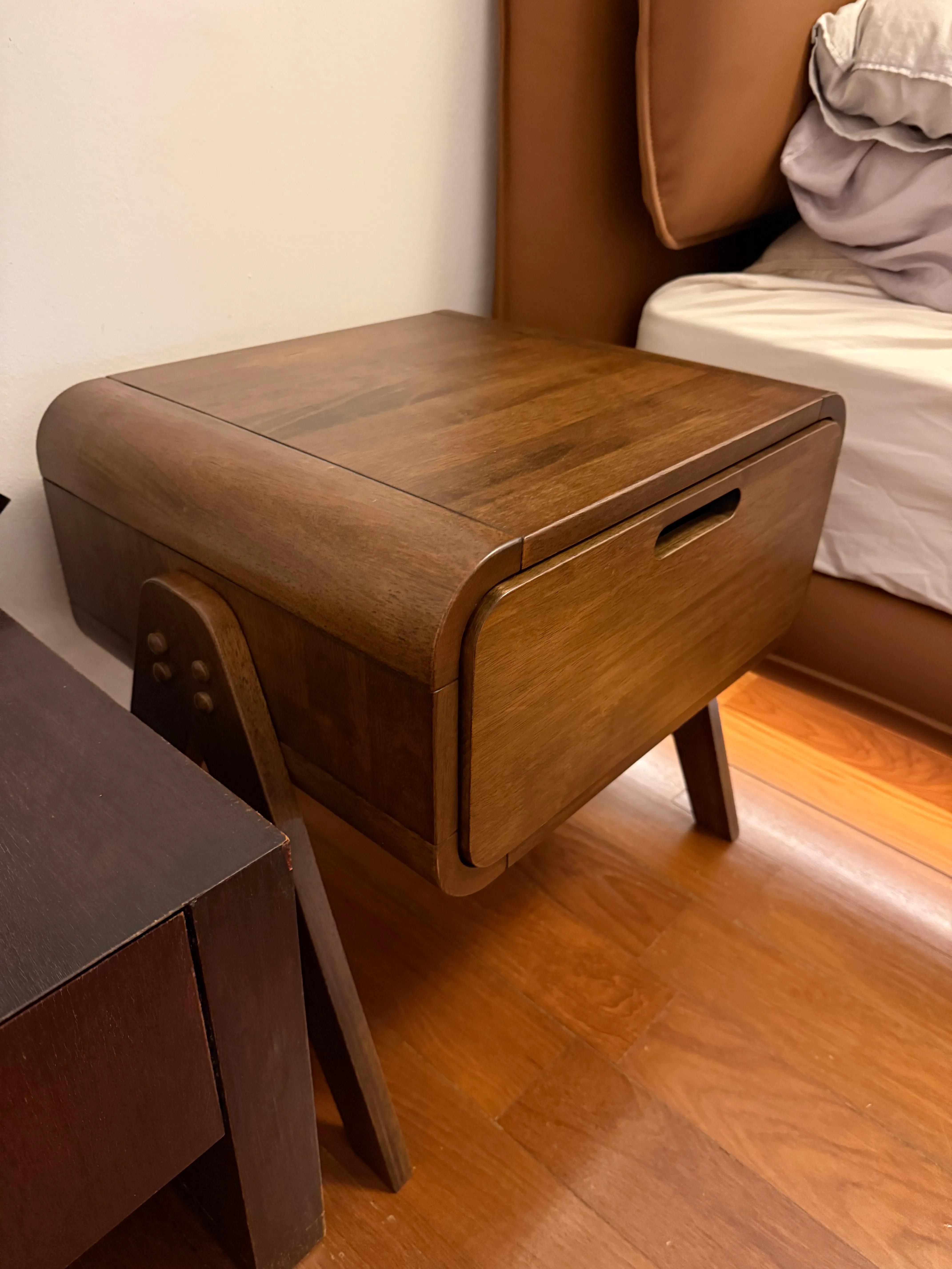 Ayami Bedside Table - Cocoa