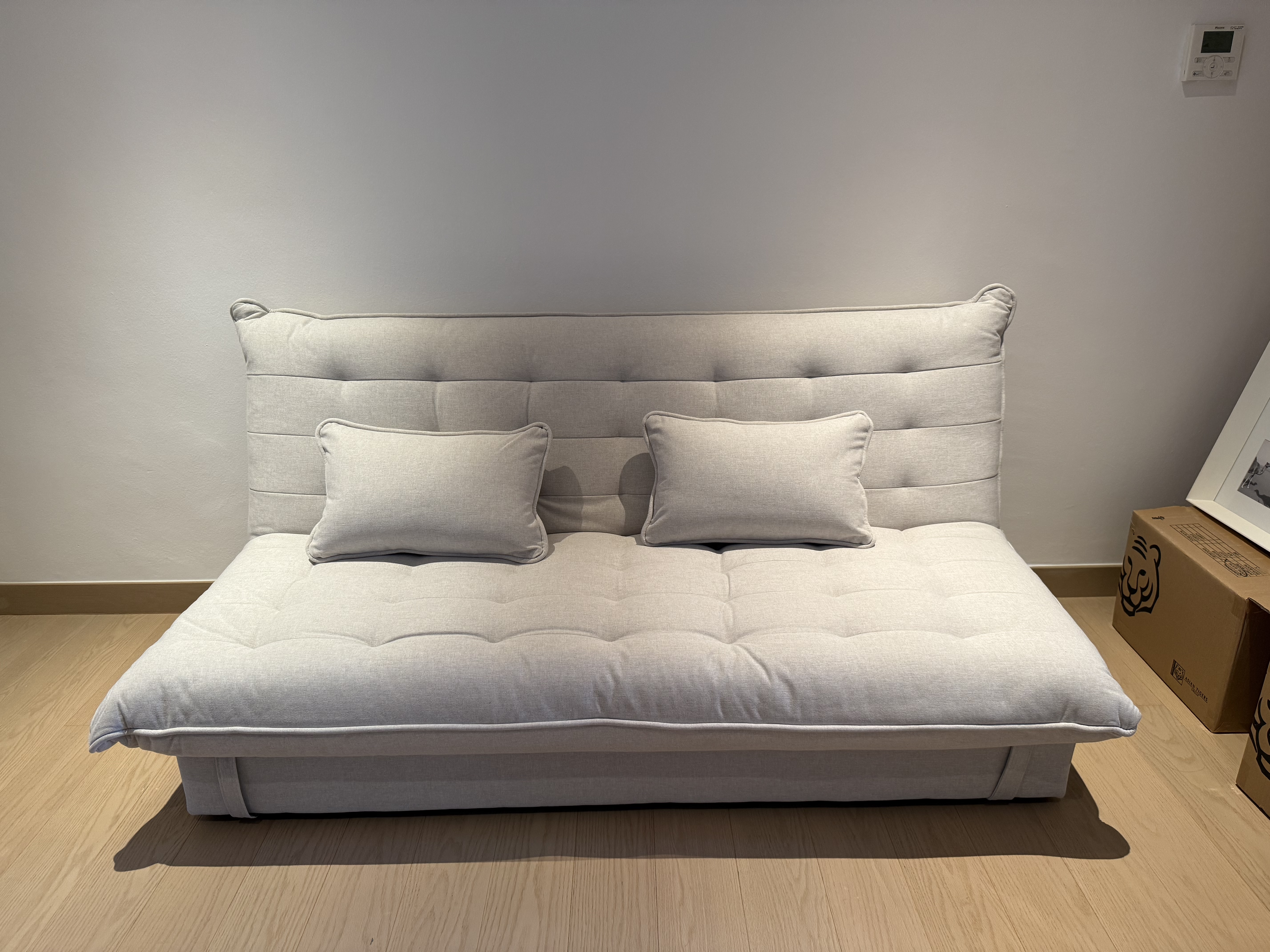 Tessa 3 Seater Storage Sofa Bed - Beige (Eco Clean Fabric)