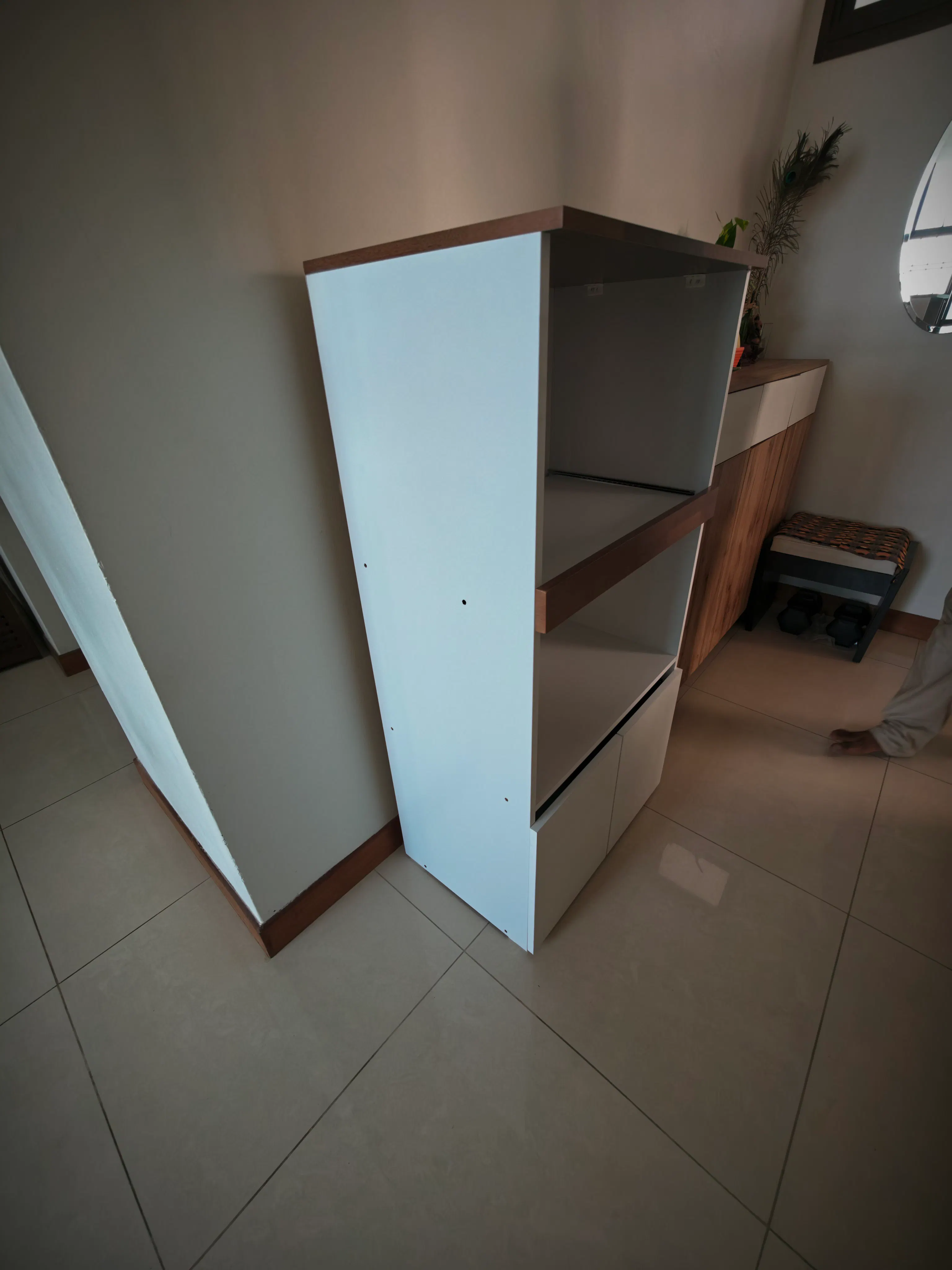 Customer home photo 1: No frills cupboard. For the price paid, very worth it.