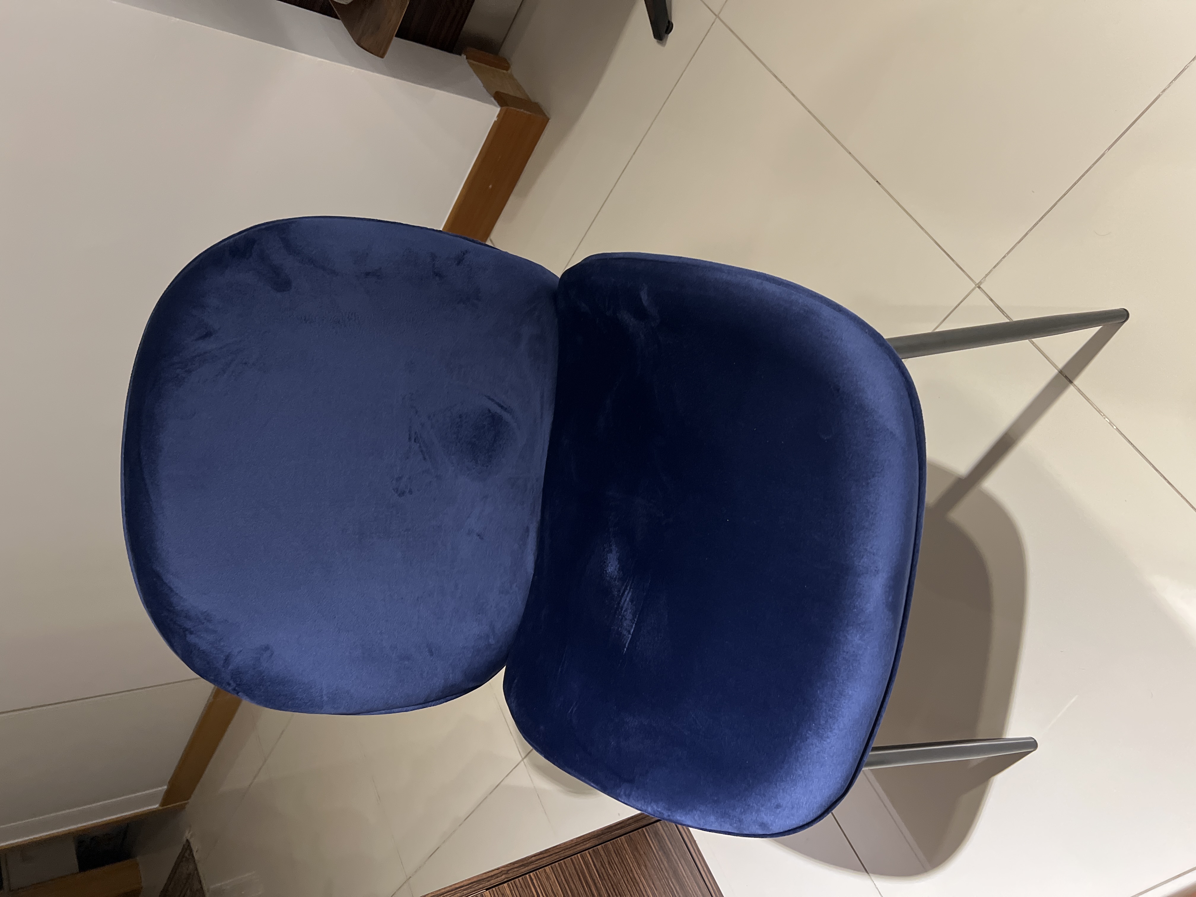 Lennon Dining Chair - Royal Blue (Velvet)