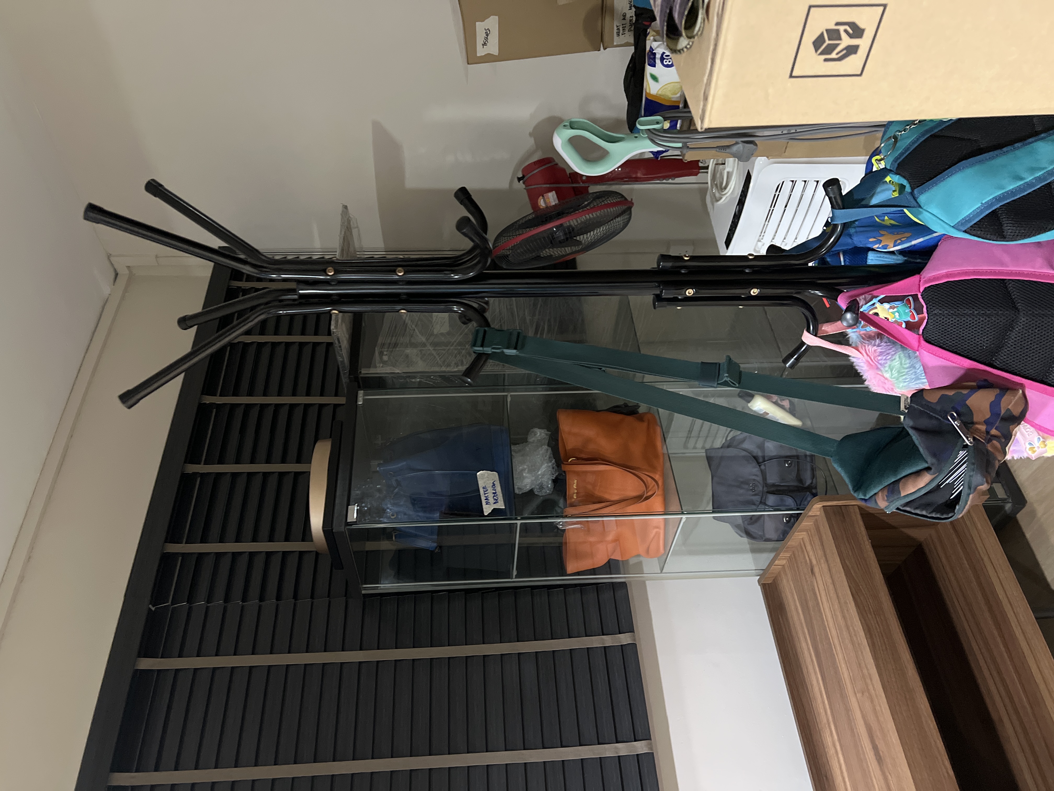 Customer home photo 1: Rack really helps to chuck our daily bags to go at one corner nicely. Quality is definitely worth it!