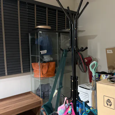 Customer home photo 1: Rack really helps to chuck our daily bags to go at one corner nicely. Quality is definitely worth it!