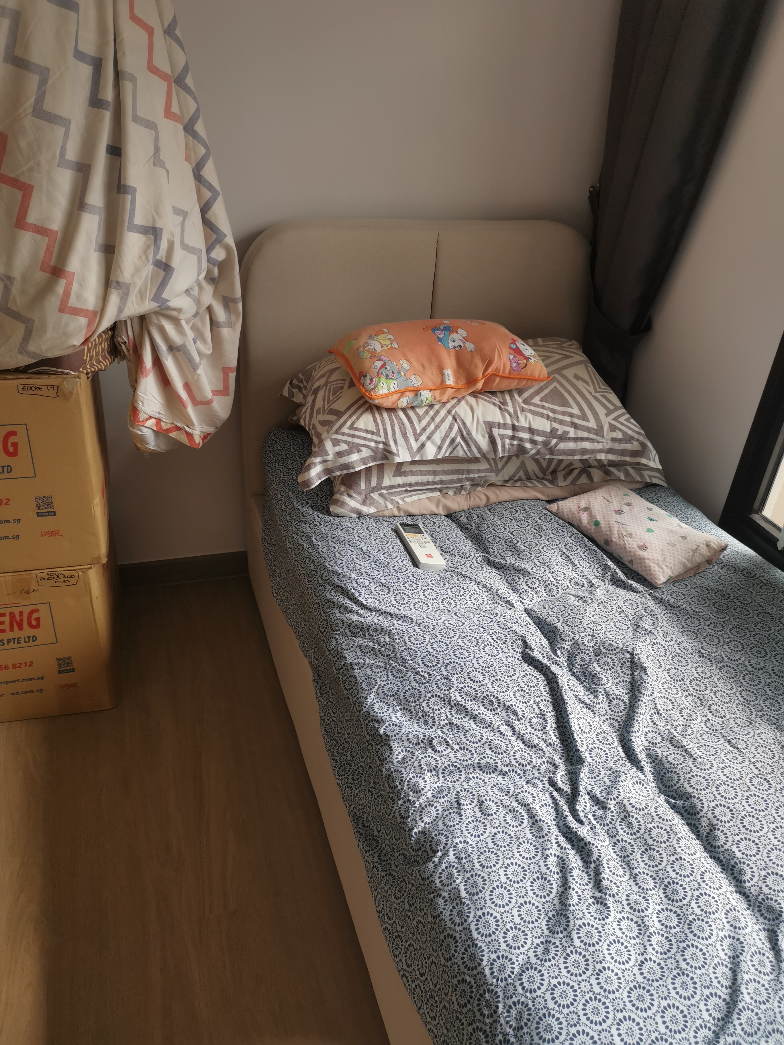 Customer home photo 6: I like the simple clean cut design of the bed. the best is the storage compartment is easily accessible.