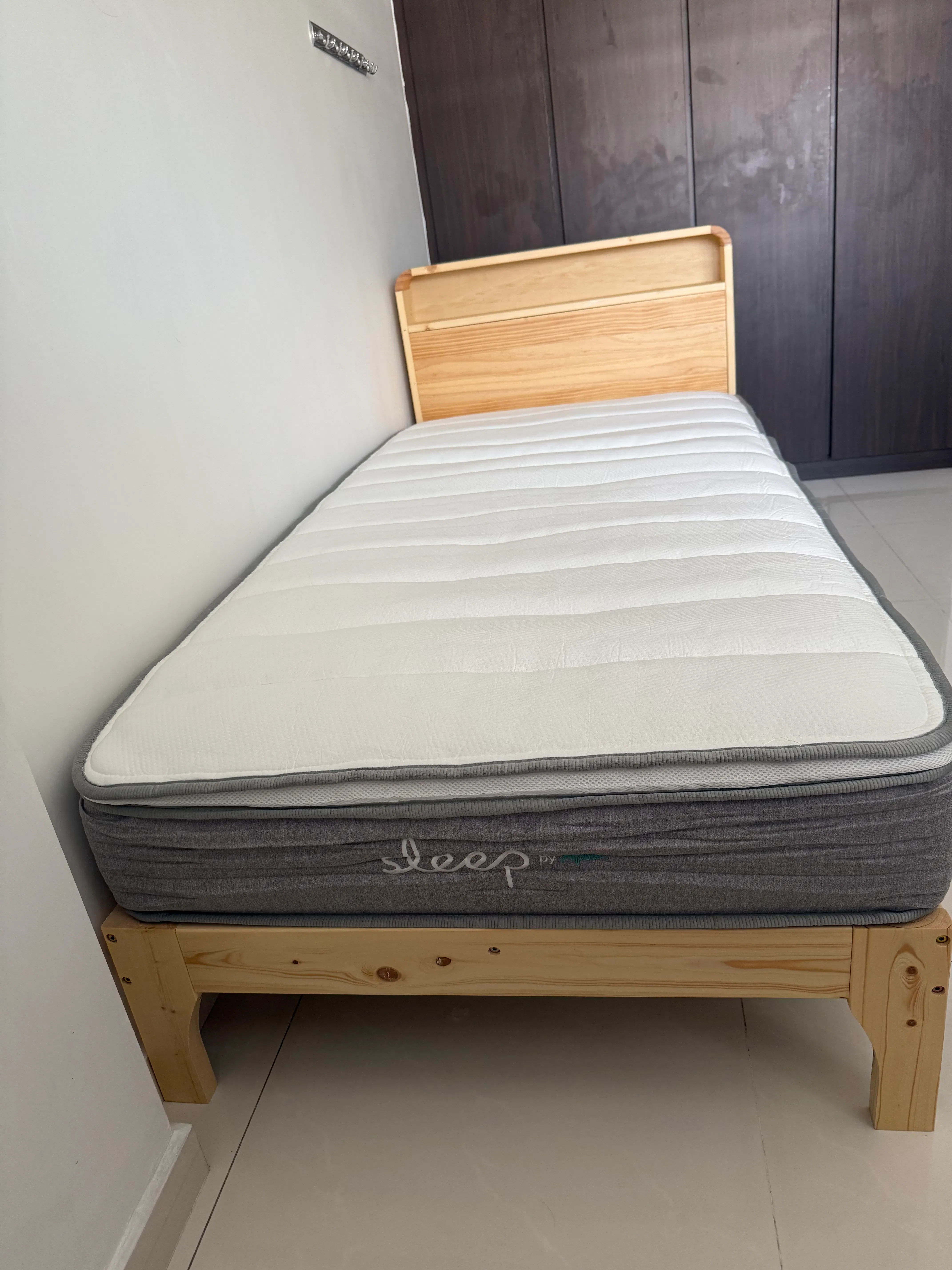 Customer home photo 10: We are happy with SLEEP mattress, it is soft and comfortable. So glad to buy with the bed.