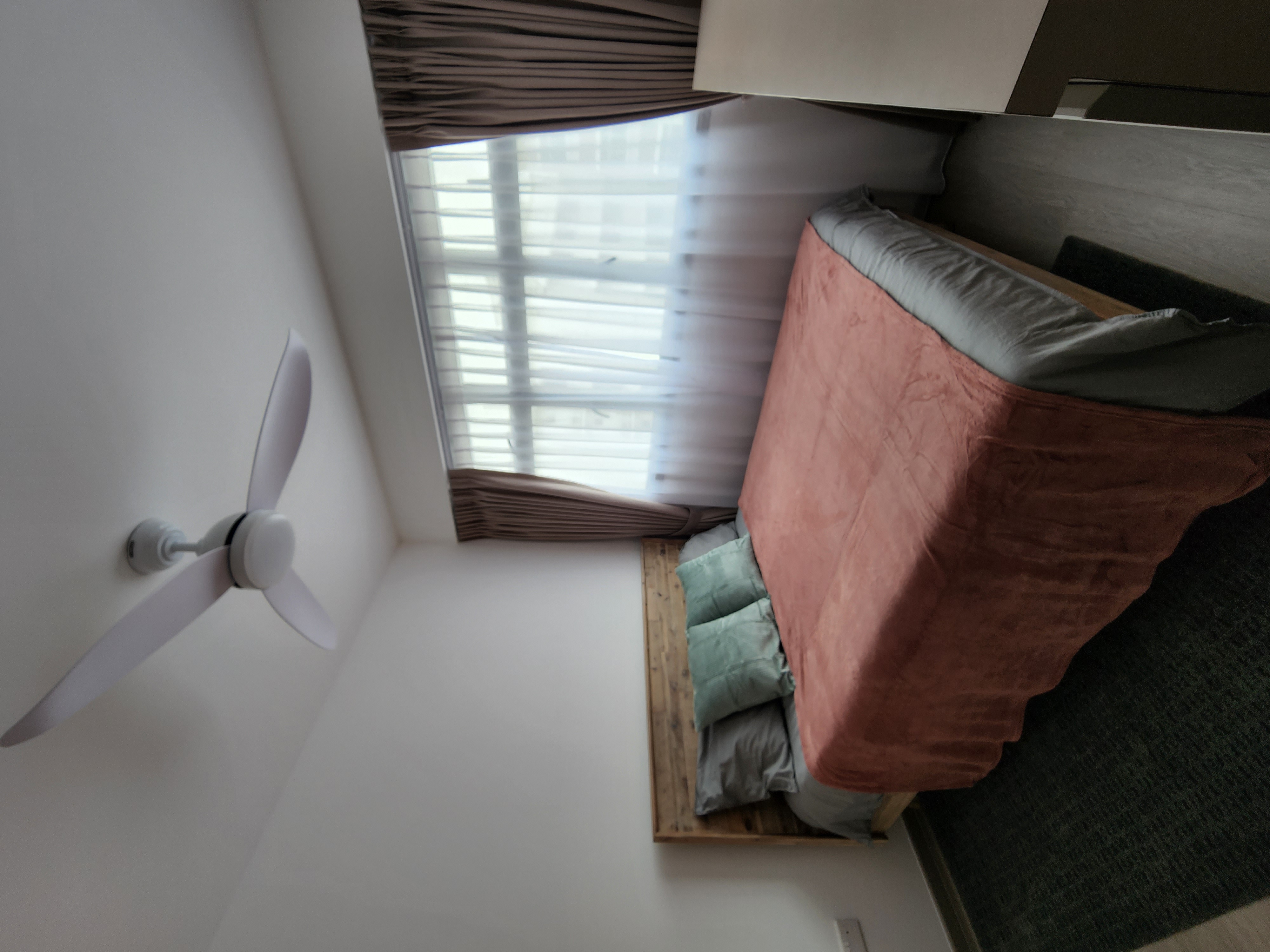 Customer home photo 6: Nice wooden frame and hipvan staff are really responsive when I encounter some problems with the slates which they replaced the entire bedframe. Awesome service.