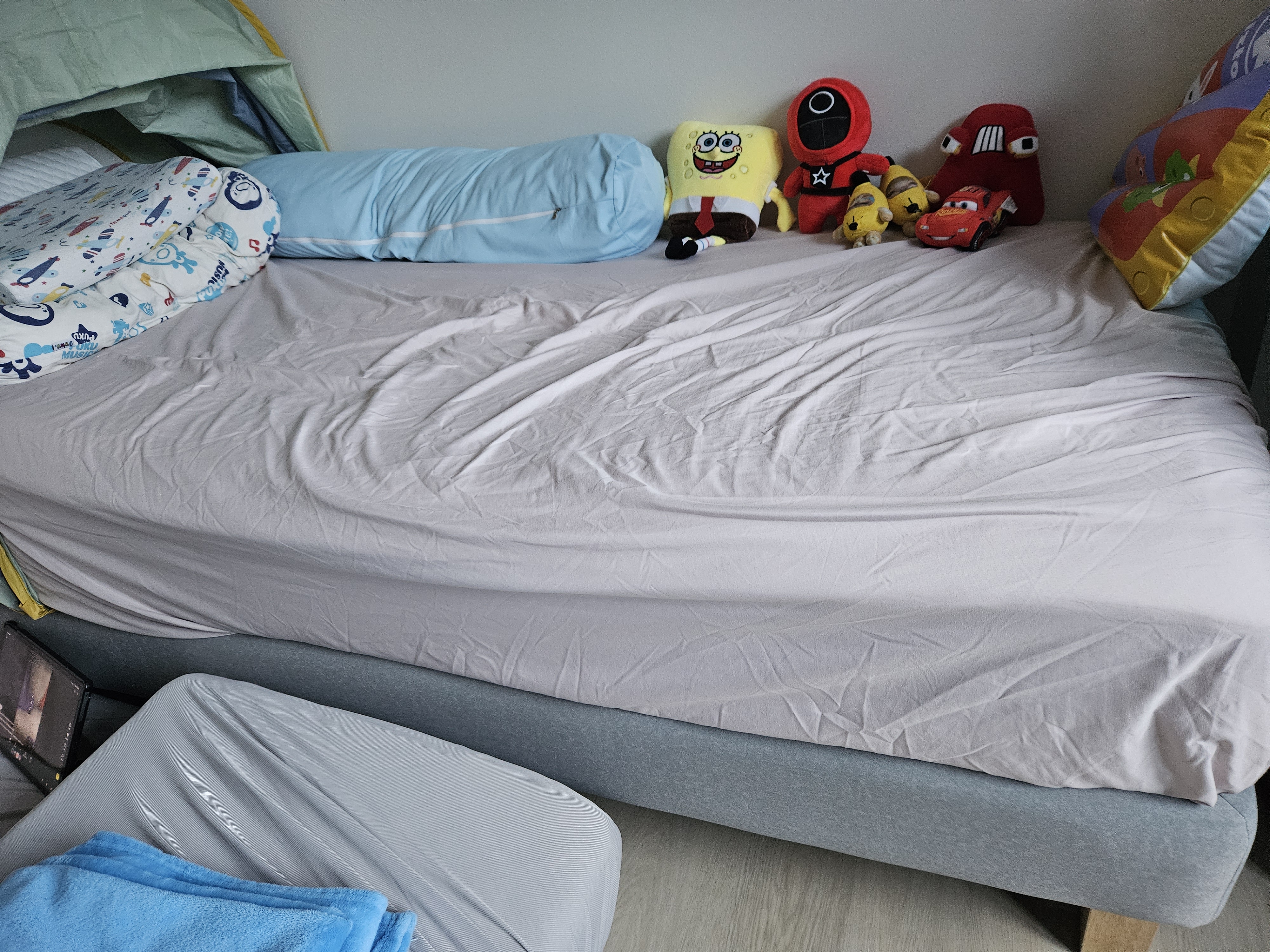 Customer home photo 4: The bed's dimensions fit nicely in the common bedroom. Just nice for my son.