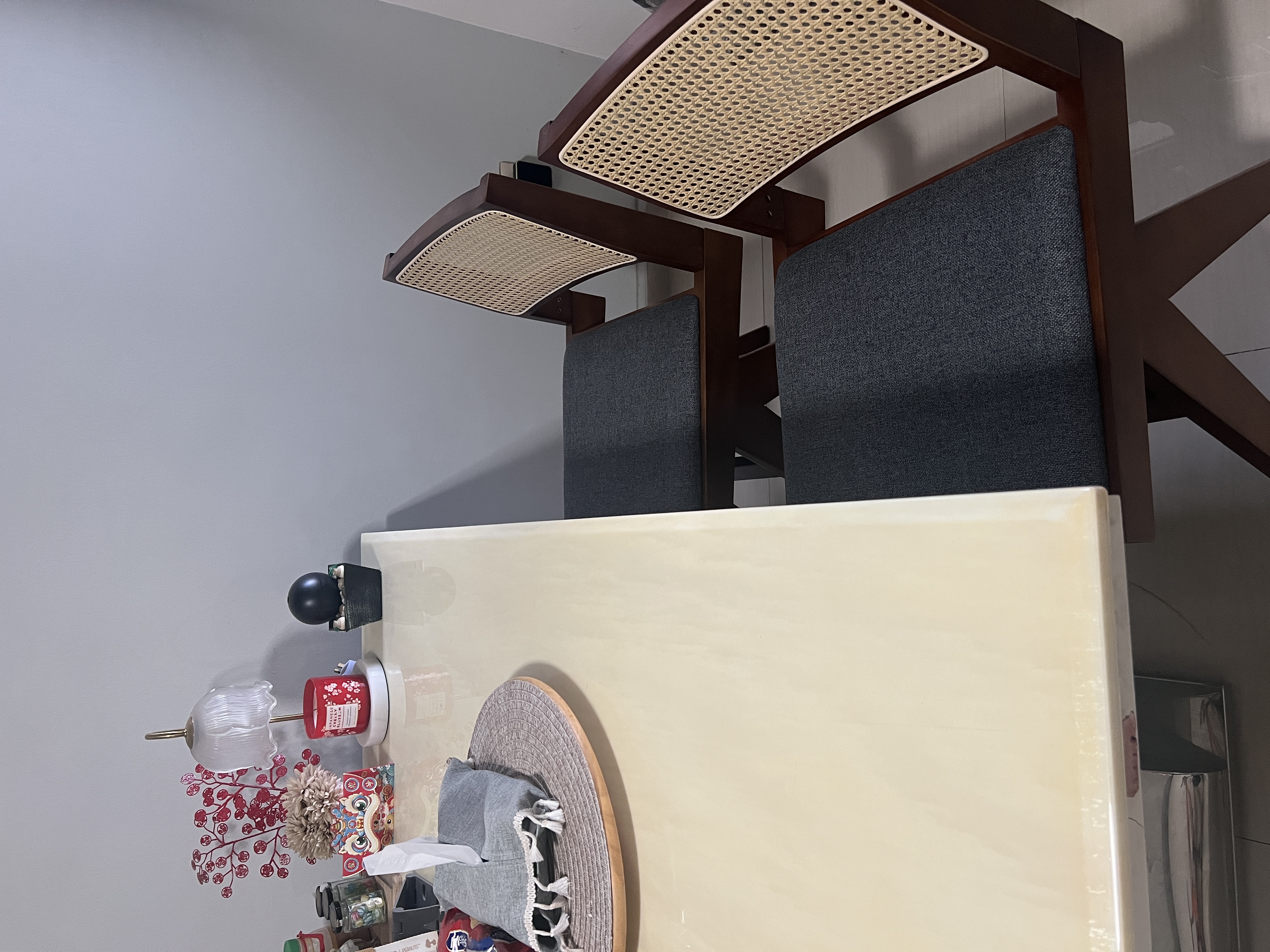Customer home photo 1: Very aesthetic, i really want a rattan dining chair. Value for money. It suits my dining table.