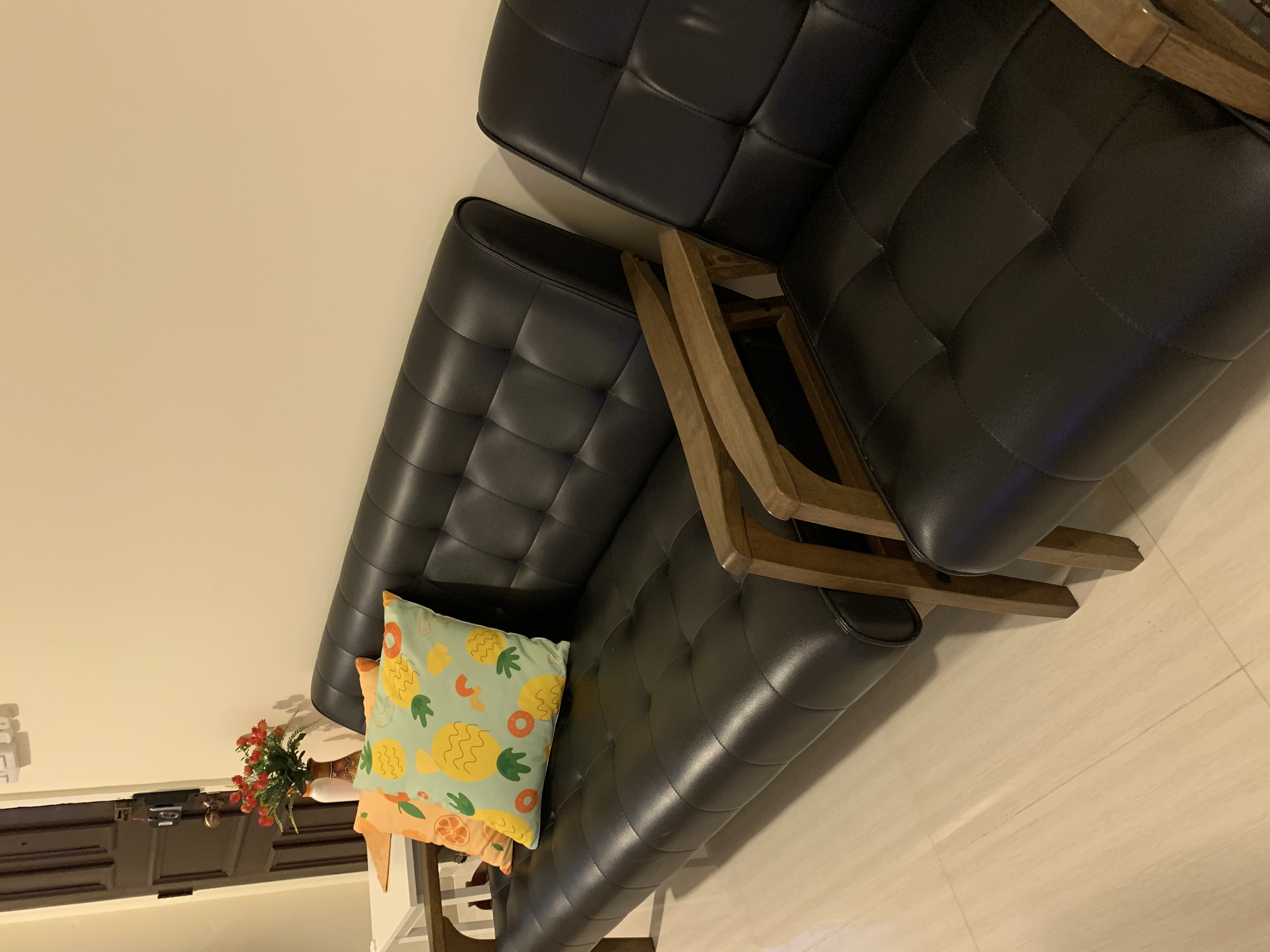 Customer home photo 21: One of my favorite furniture in my new home! Easy to clean and wipe down and design never go out of style :)
