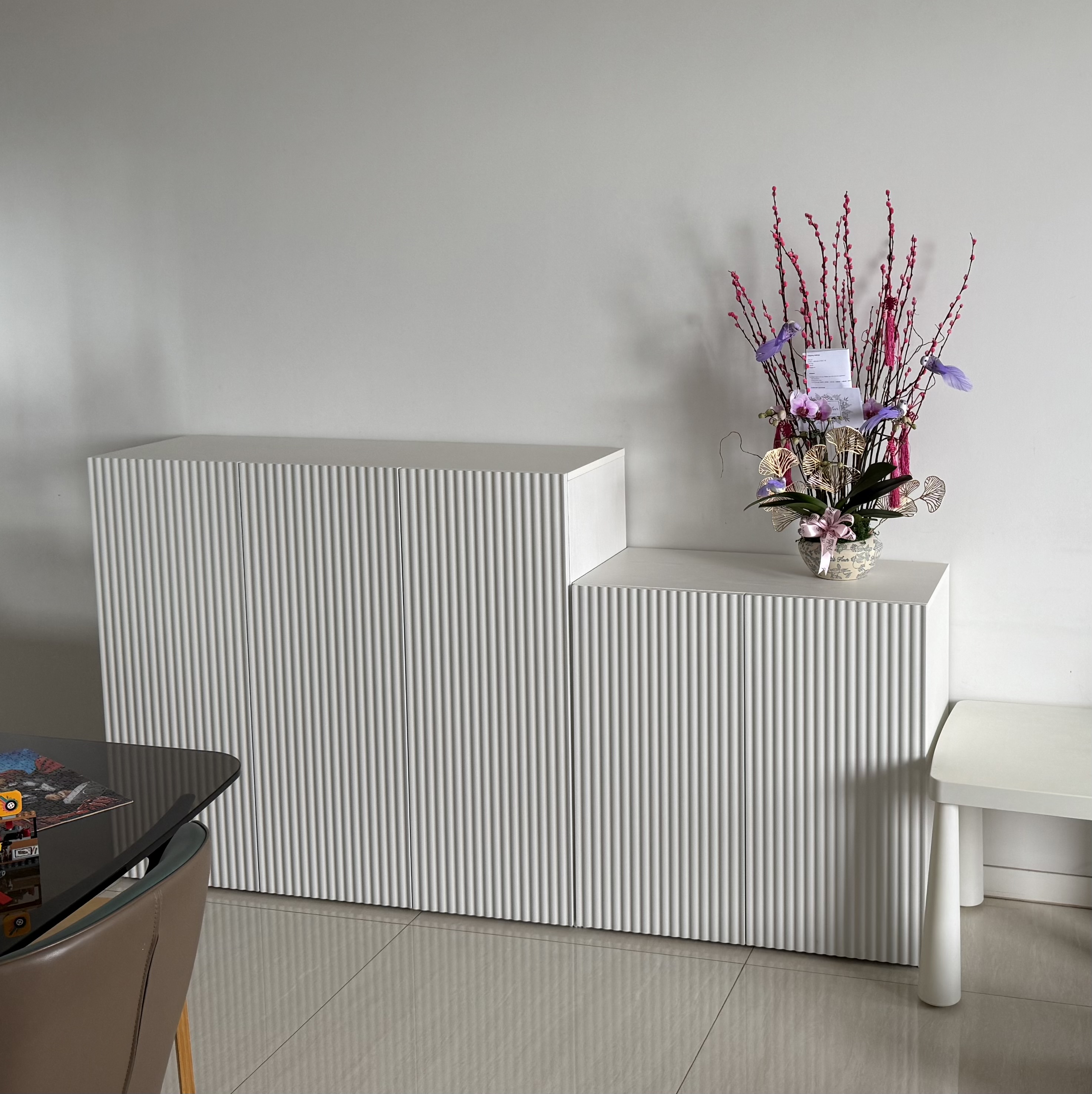 Customer home photo 42: Love the look and the ample storage space. Can’t want to decorate the top.