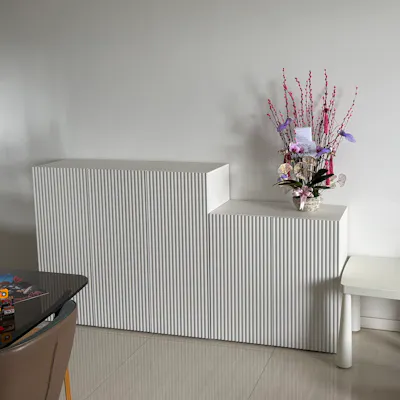 Customer home photo 42: Love the look and the ample storage space. Can’t want to decorate the top.