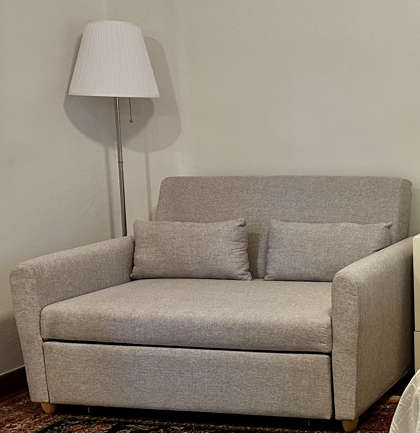 Customer home photo 19: Very happy with the sofa bed. It works well and looks good. Delivery was exactly on time, with very pleasant staff.