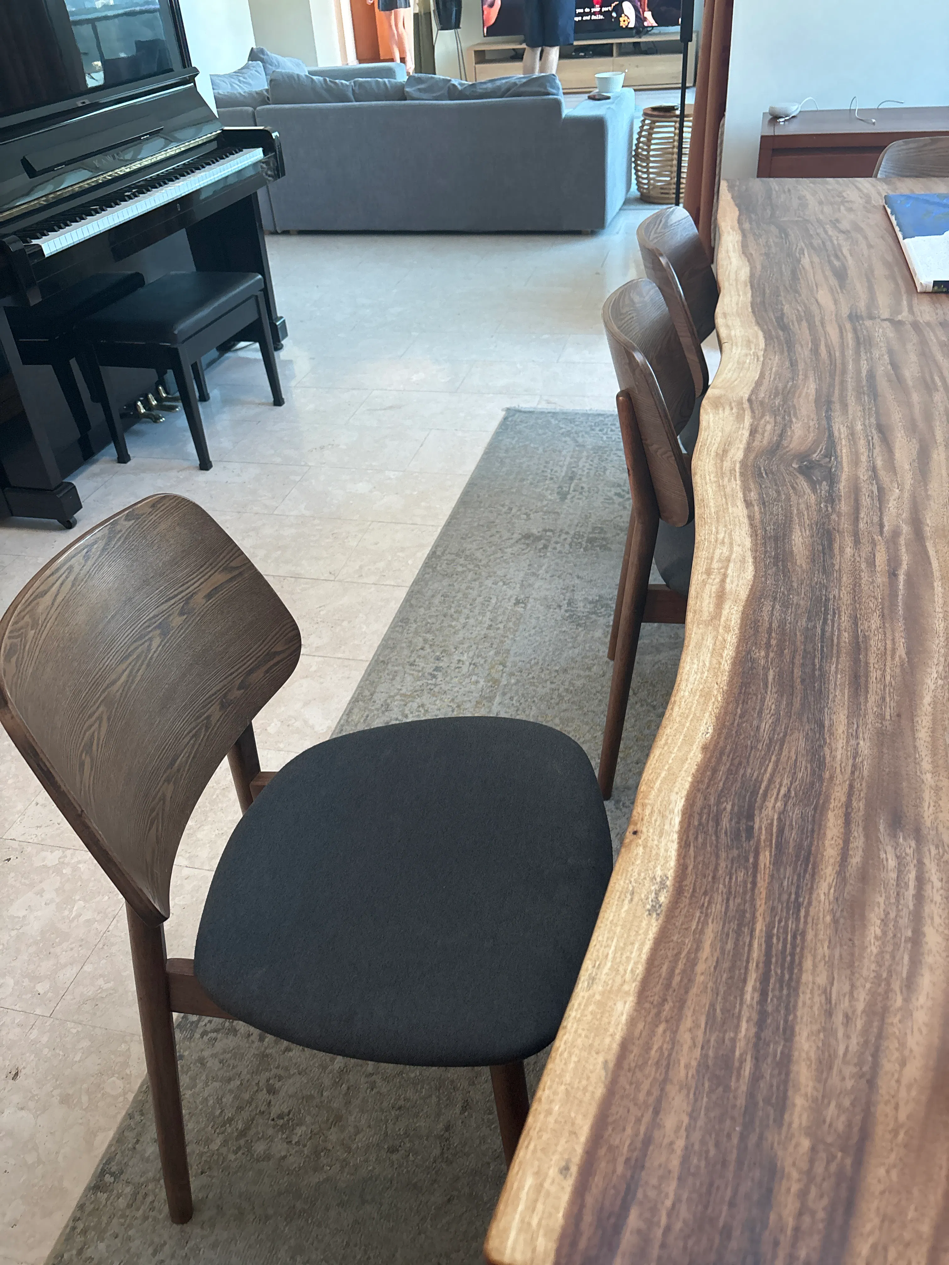 Customer home photo 2: They’ve been brilliant chairs. Comfy and sturdy. We’ve had them 3 -4 years and they still look beautiful.
