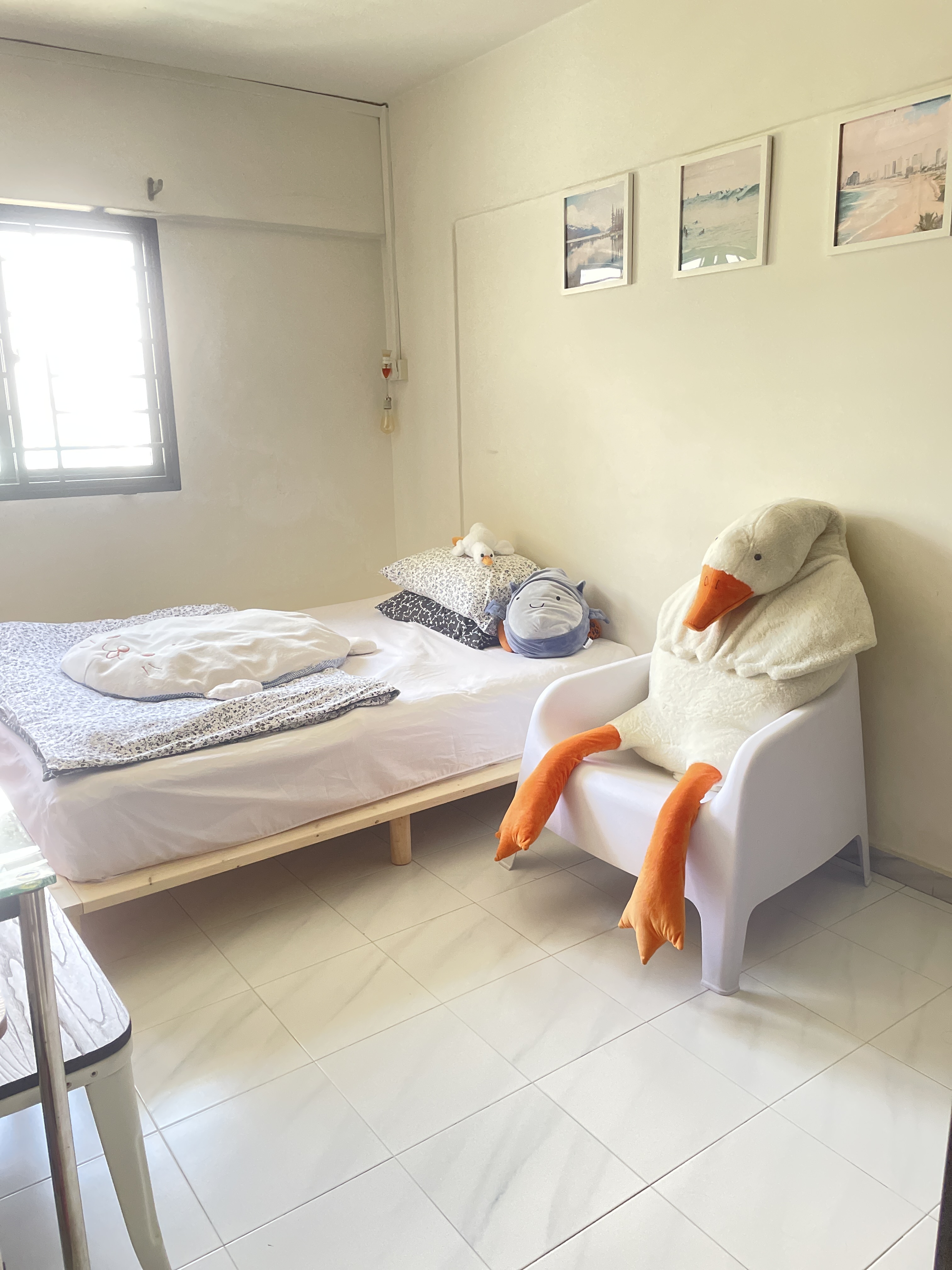 Customer home photo 3: Got these for my rental apartment & later for my own usage. Lovely bed!
